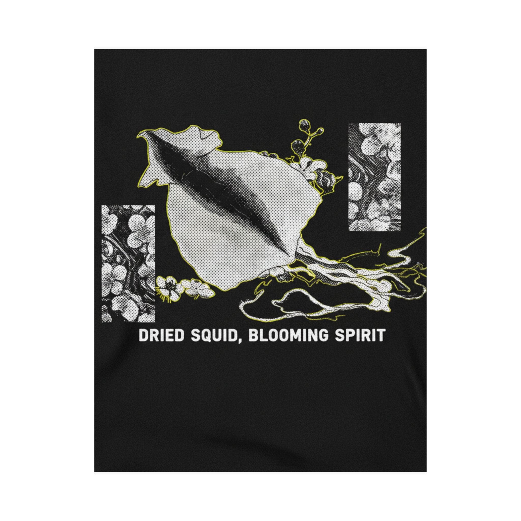Streetwear Collage — Dried Cuttle-Fish And Plum Blossoms — Matte Poster