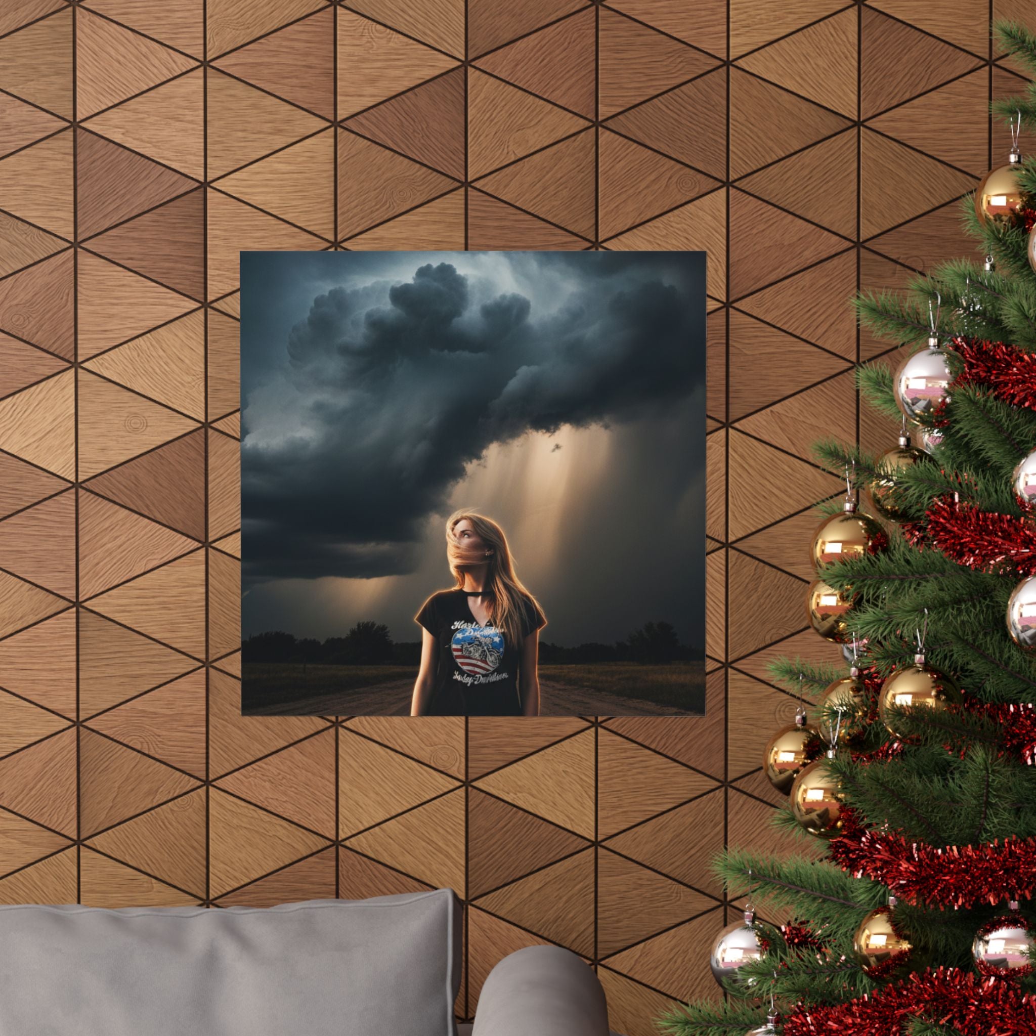 Dramatic Storm — Person — Matte Poster