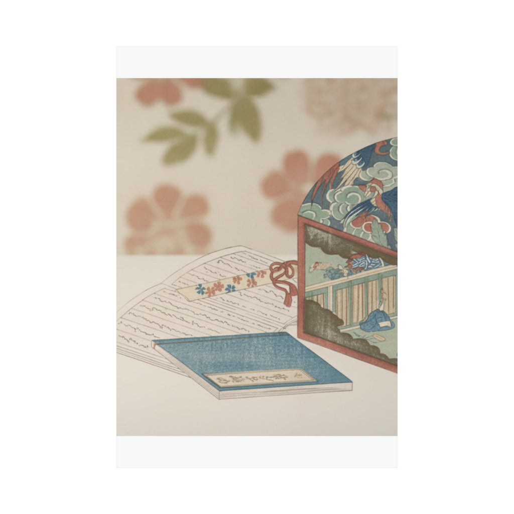 Product Marketing — Box And Books — Matte Poster