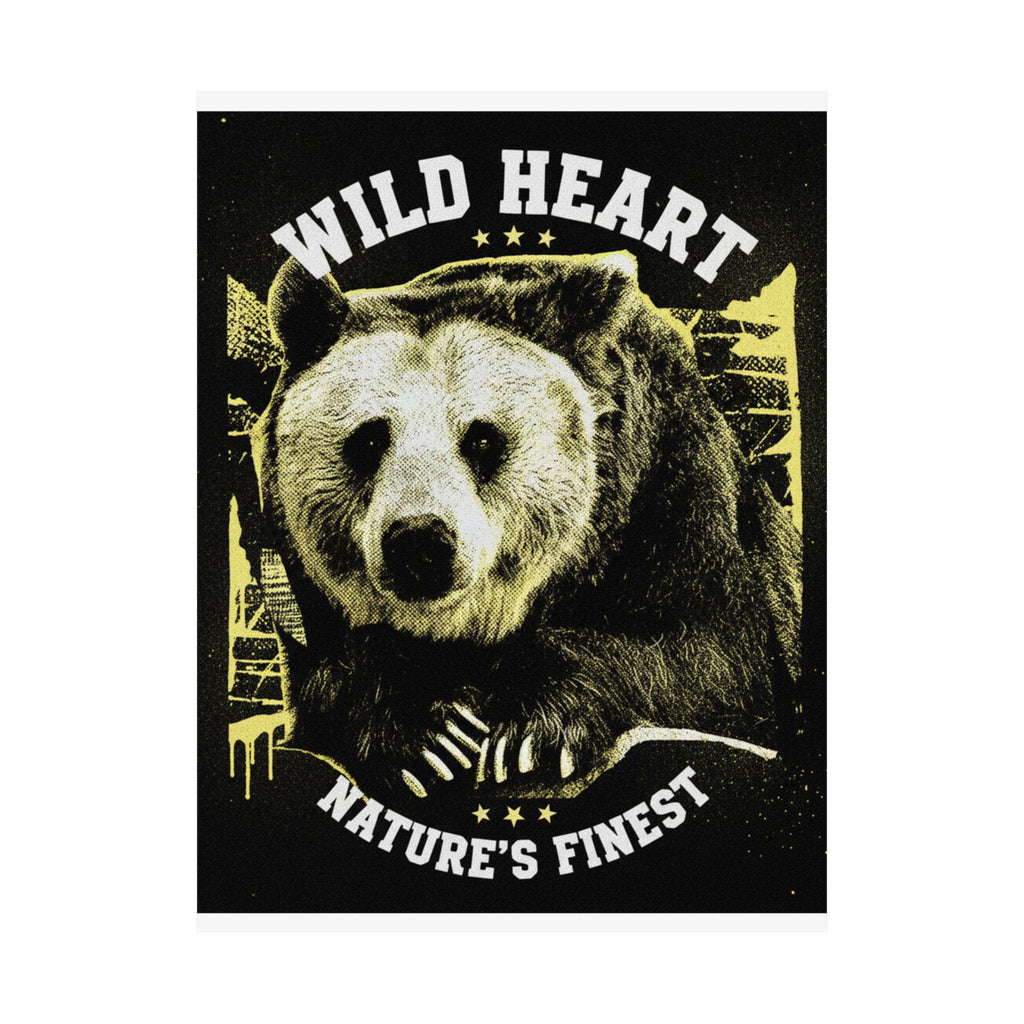 Streetwear Collage — Bear — Matte Poster