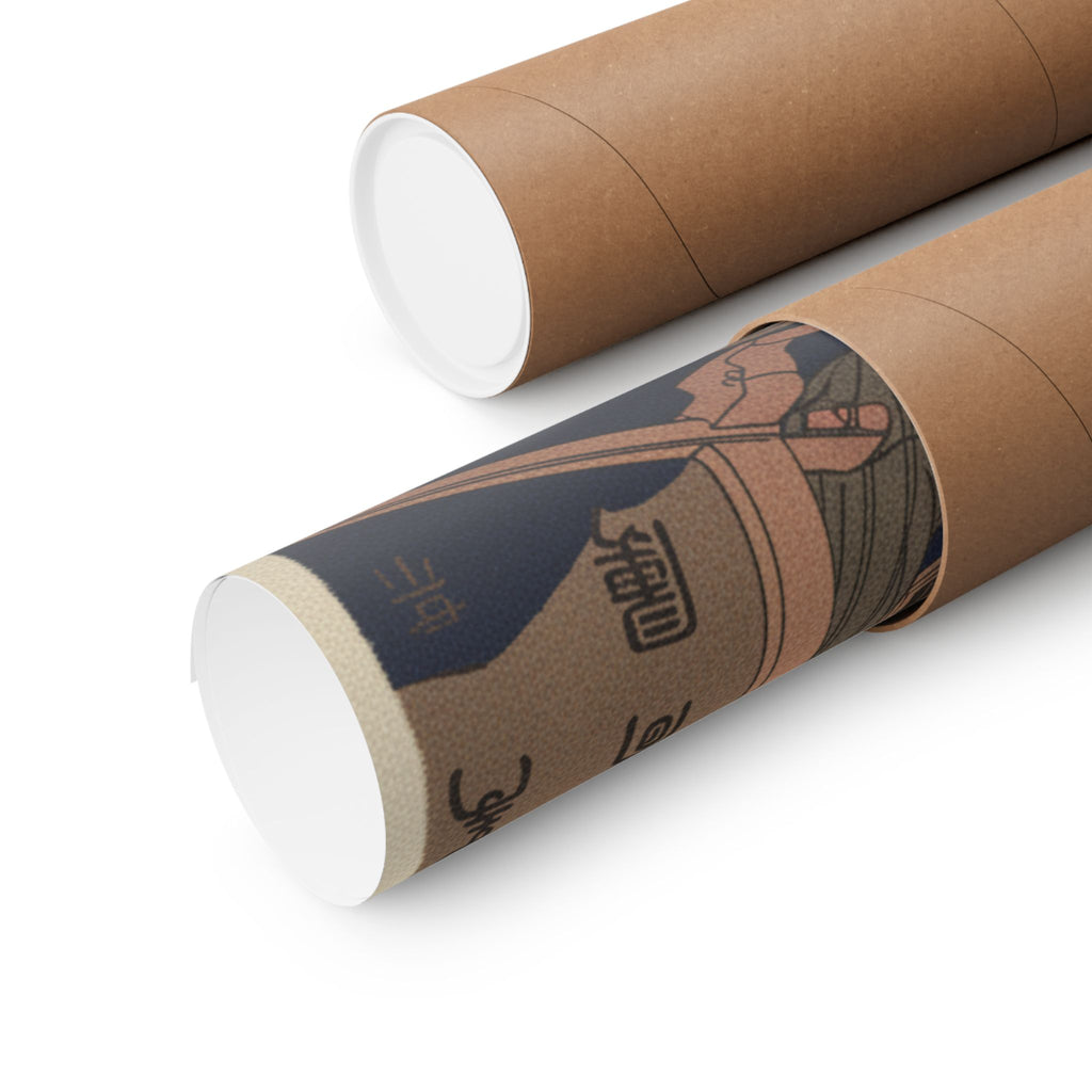 Japanese Street — Bush Clover In Province Of Omi — Matte Poster