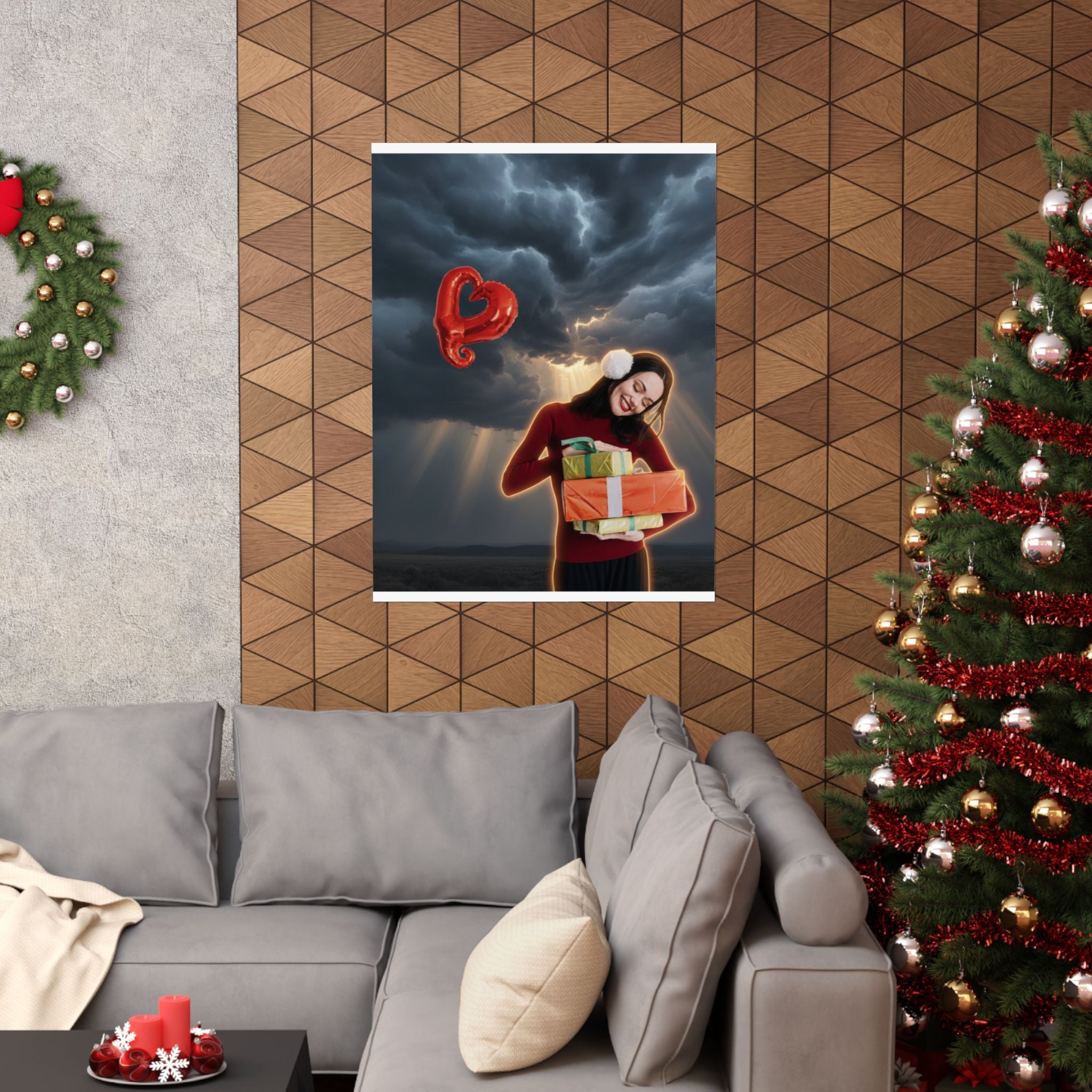 Dramatic Storm — Person — Matte Poster