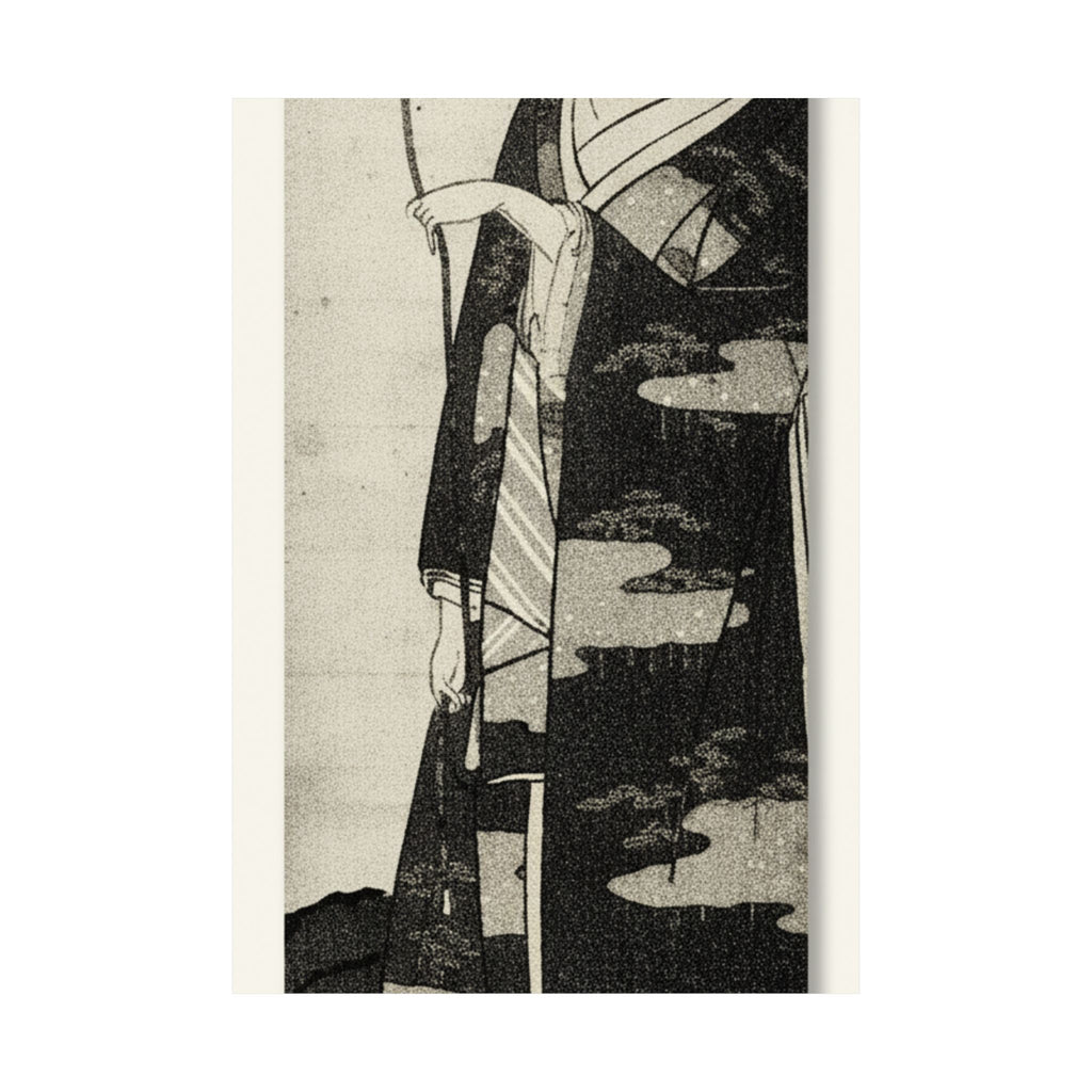Ecommerce Main — A Woman Playing With A Monkey Which Has Climbed A Tree — Matte Poster