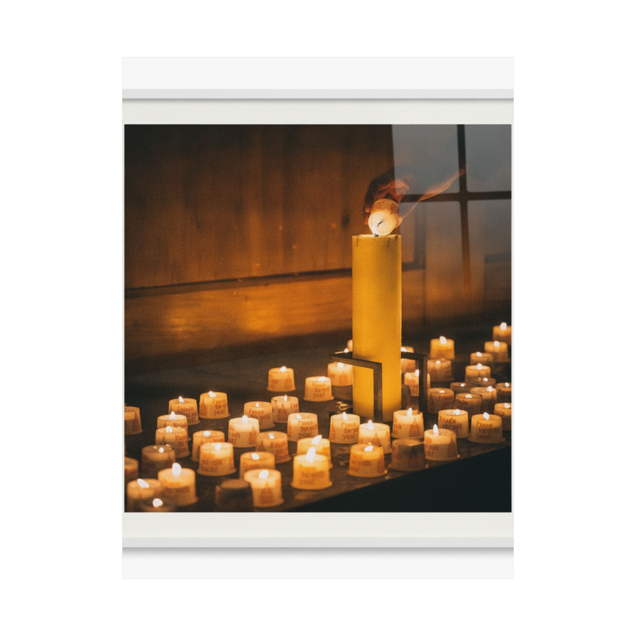 Watercolor — Candle — Matte Poster