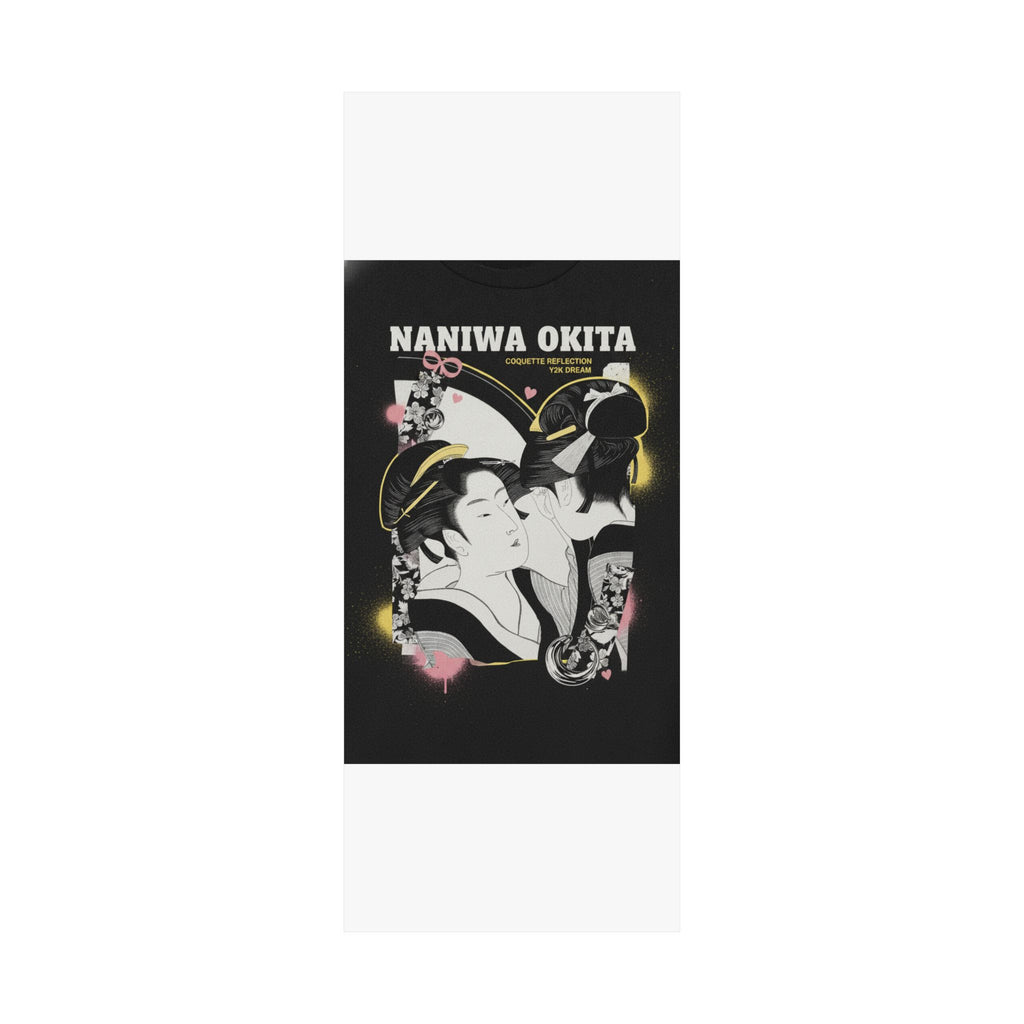 Streetwear Collage — Naniwa Okita Admiring Herself In A Mirror — Matte Poster