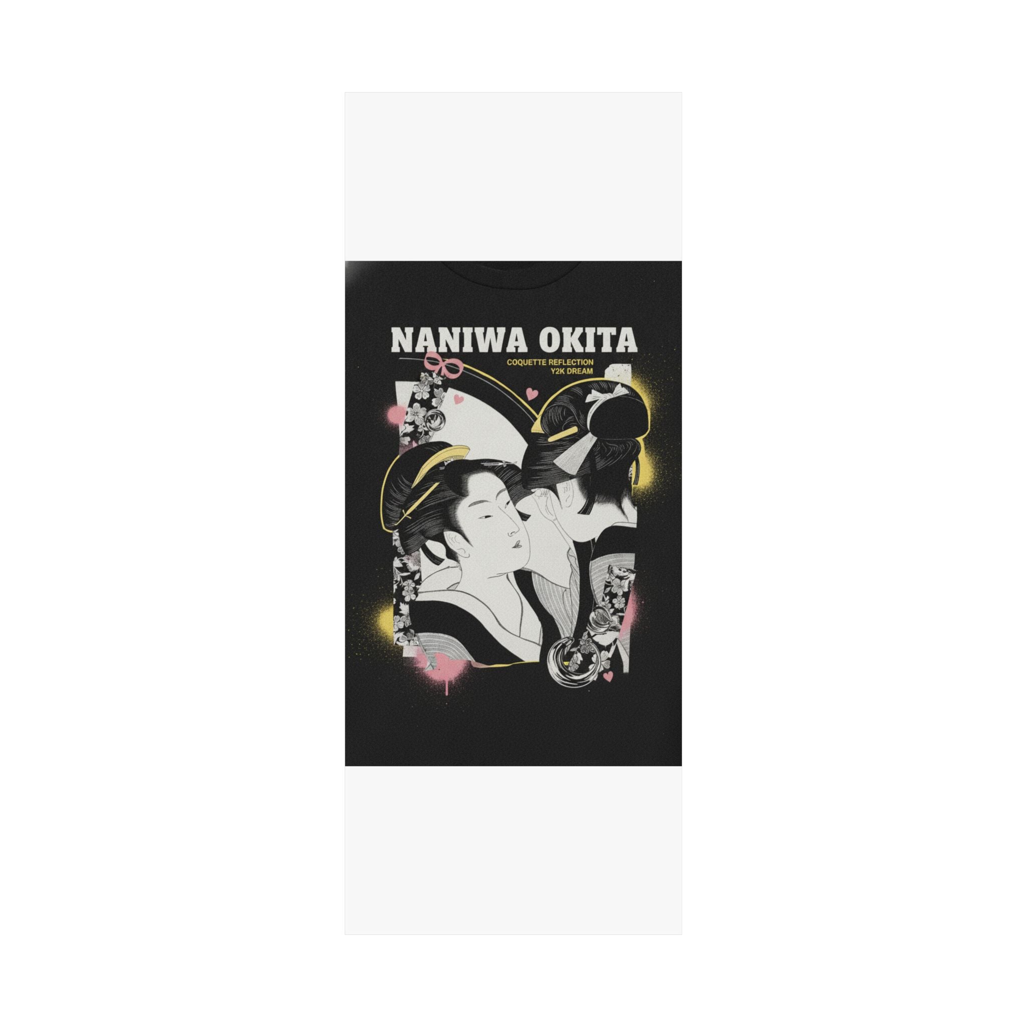 Streetwear Collage — Naniwa Okita Admiring Herself In A Mirror — Matte Poster
