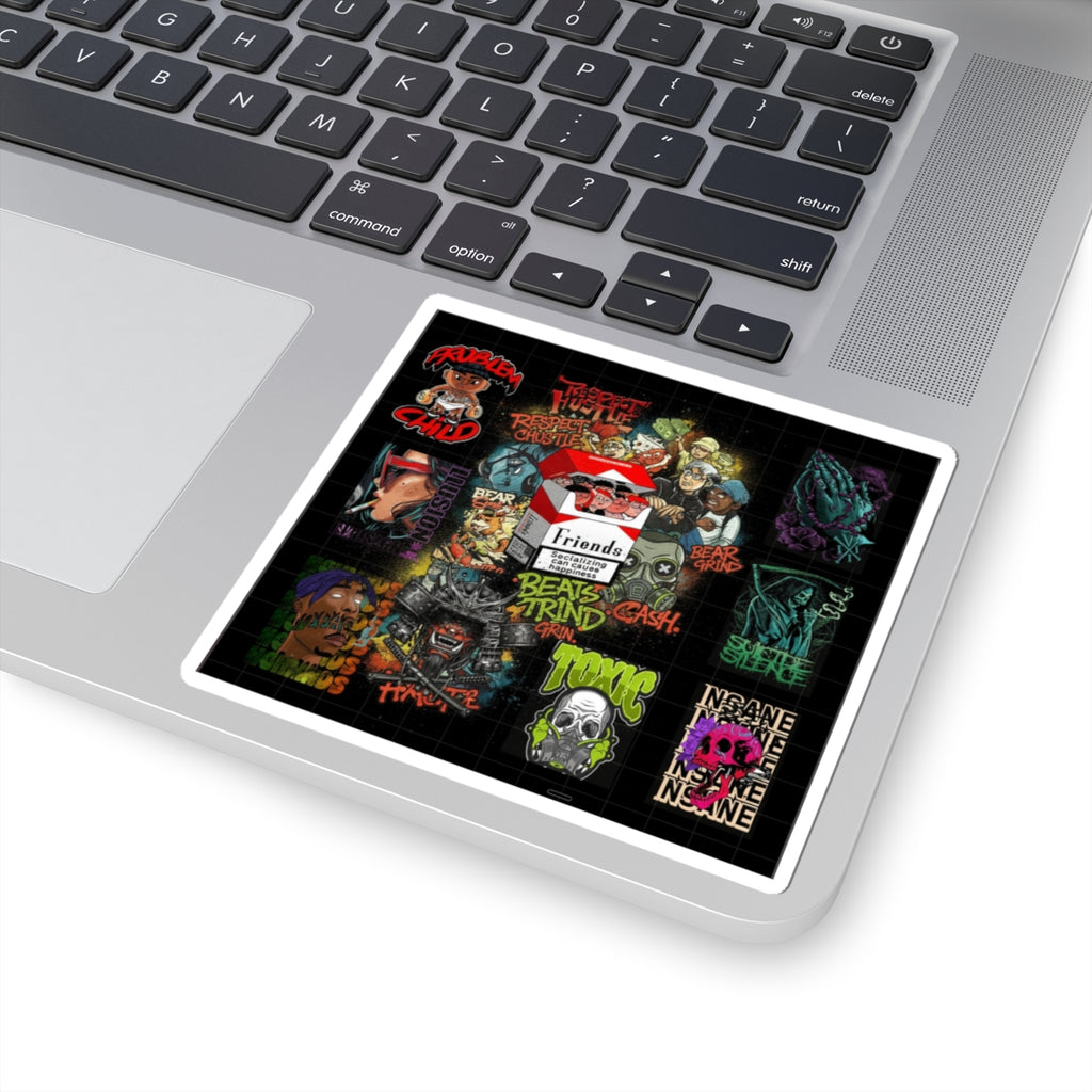 Dramatic Storm — Person — Kiss-Cut Sticker