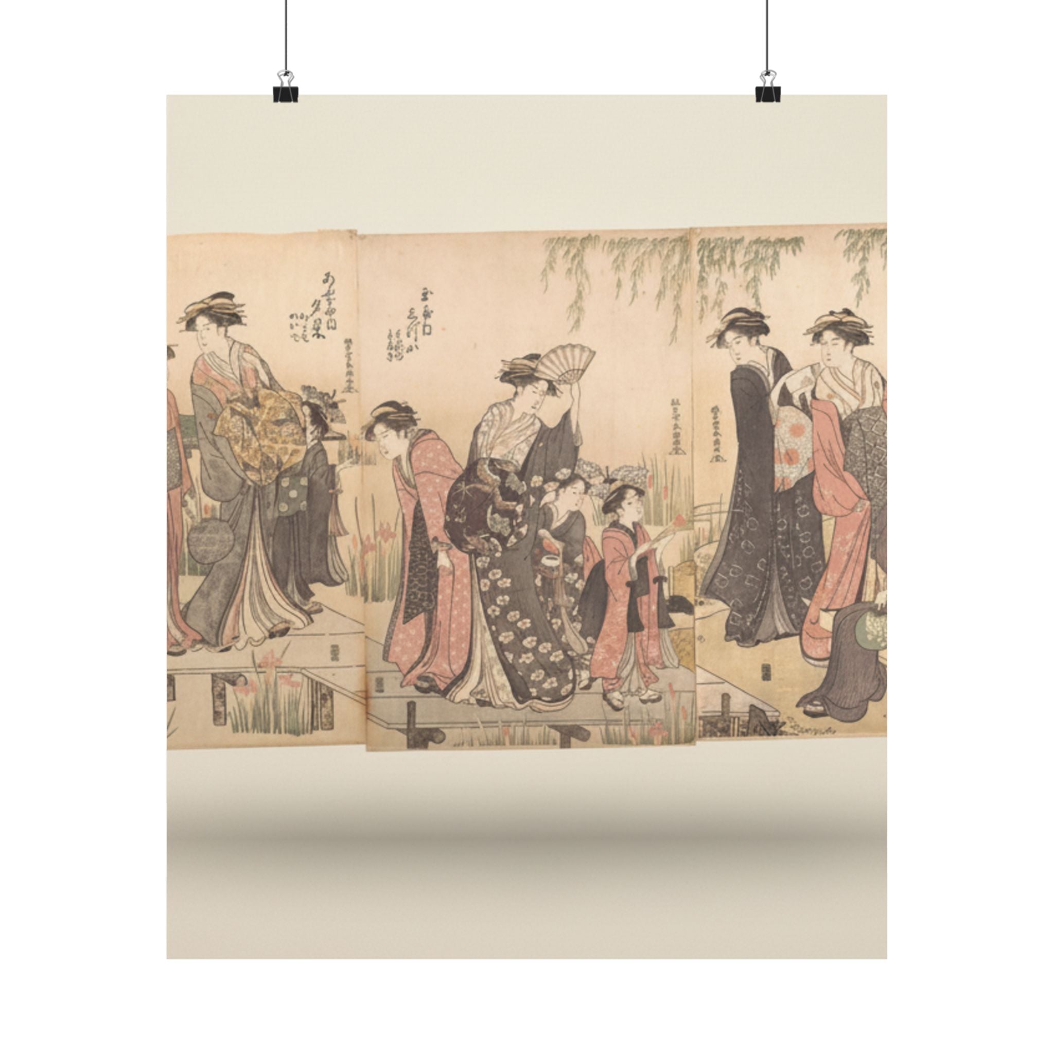 Product Marketing — Courtesans In An Iris Garden — Matte Poster