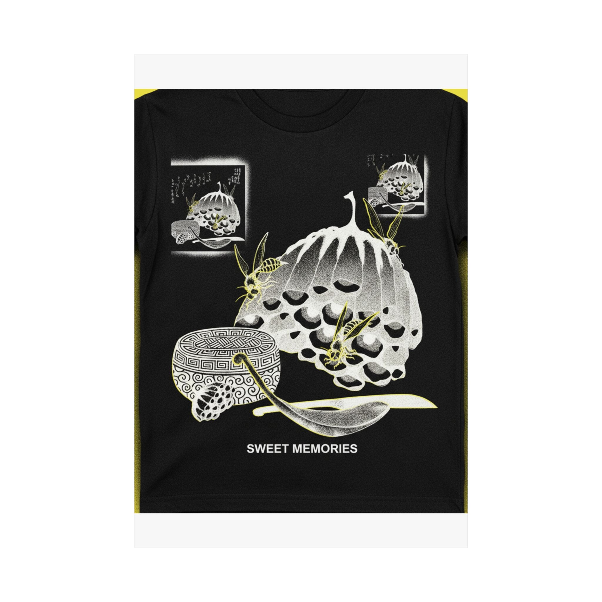 Streetwear Collage — Hives With Wasps, And A Box With A Spoon For Honey — Matte Poster