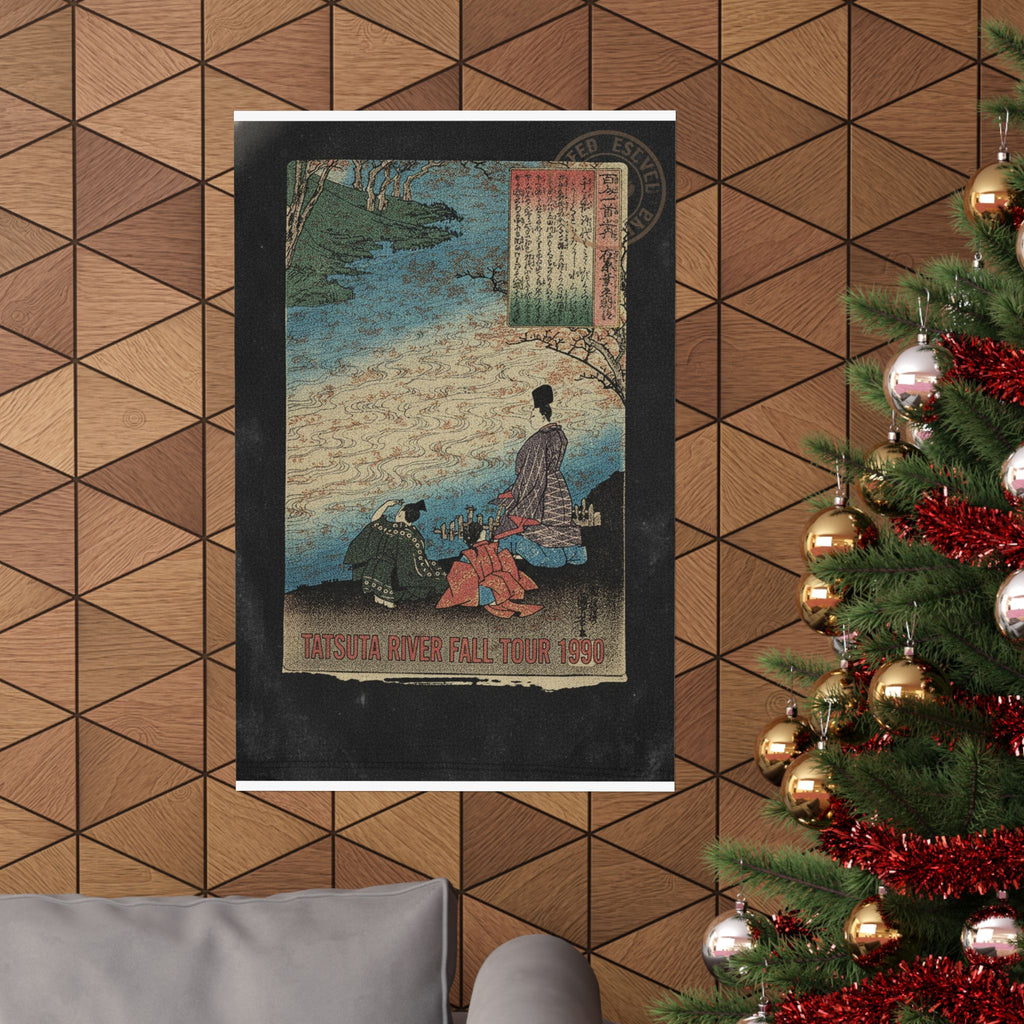 Vintage Bootleg — Poet With Two Pages On The Banks Of The Tatsuta — Matte Poster
