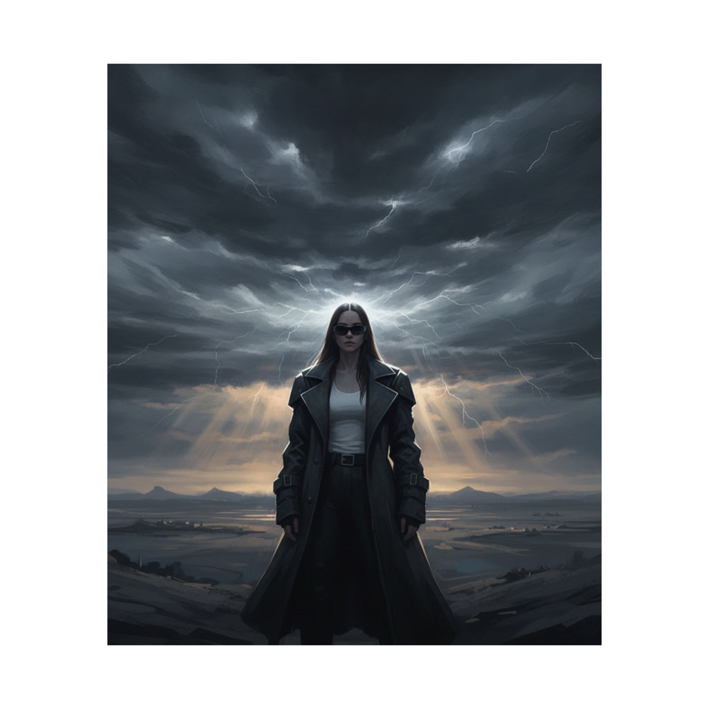 Dramatic Storm — Person — Matte Poster