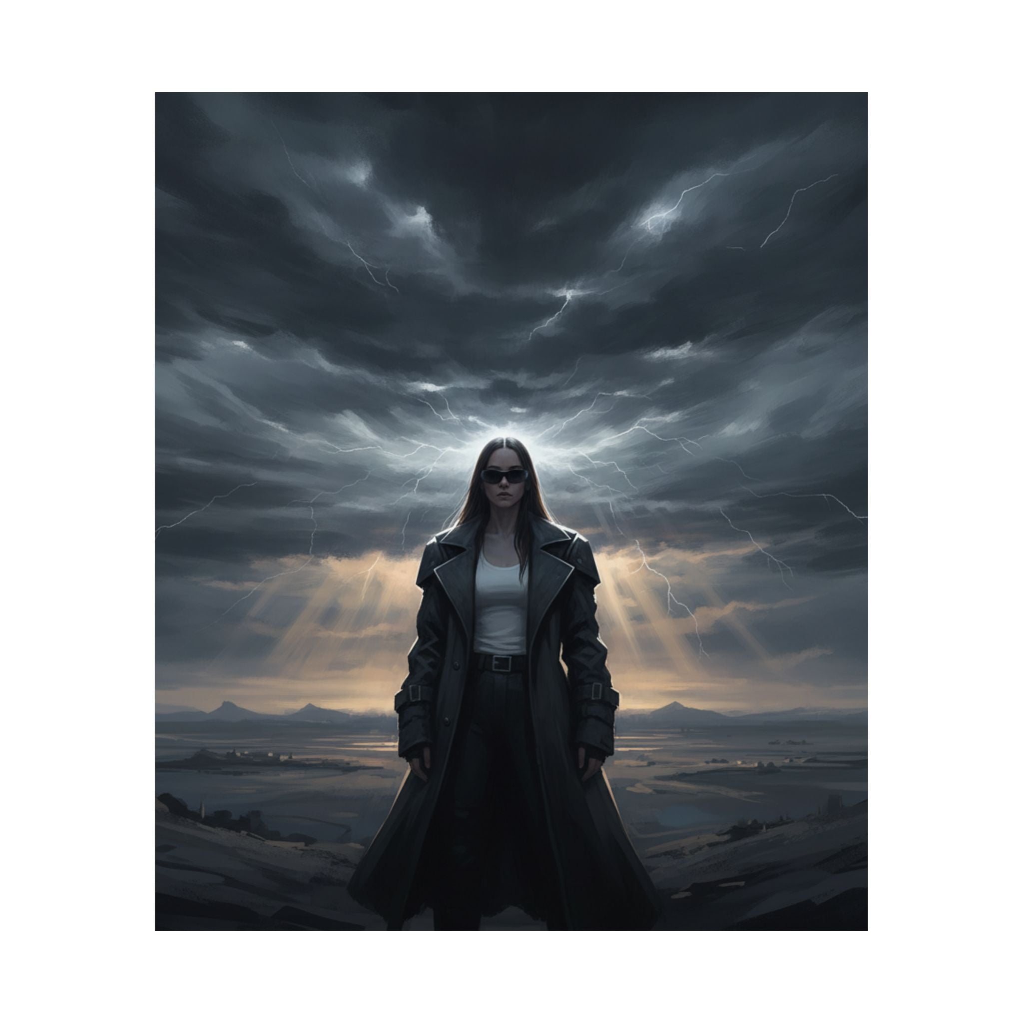 Dramatic Storm — Person — Matte Poster