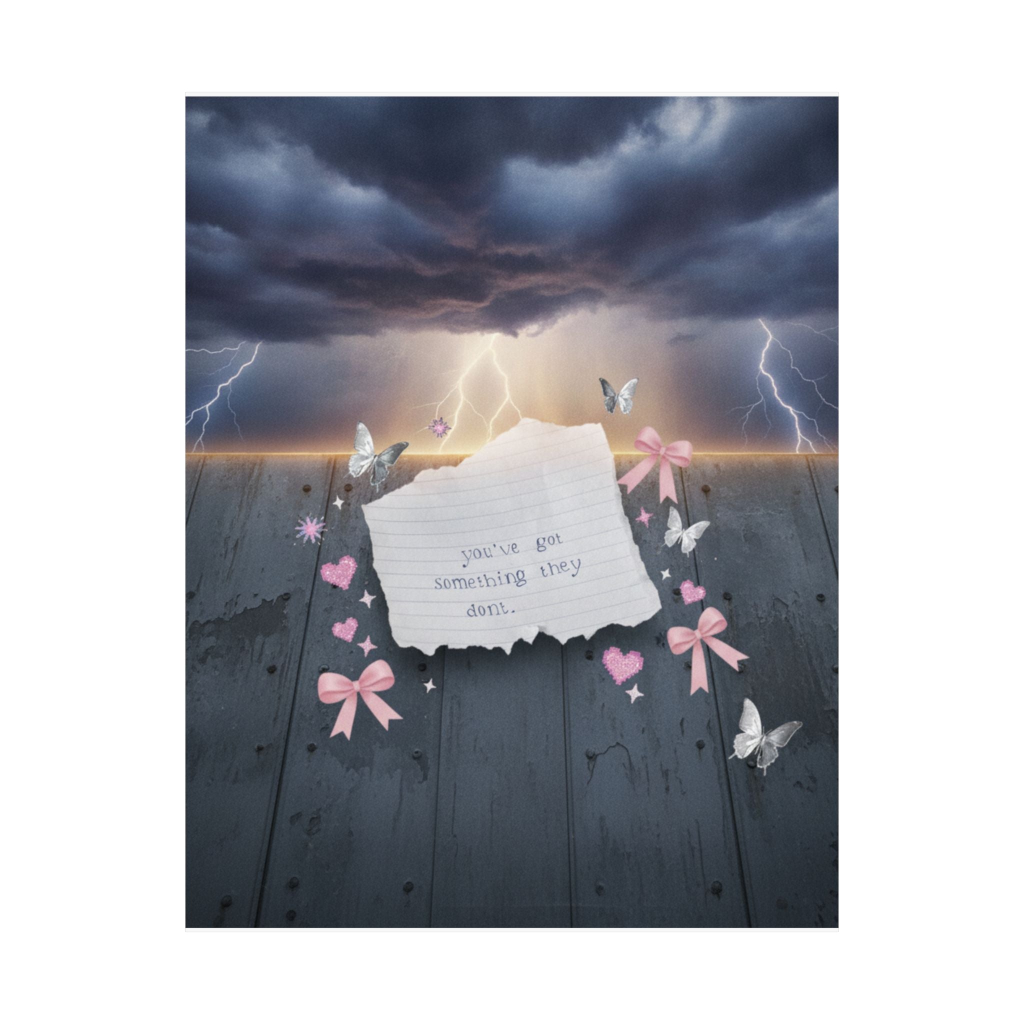 Dramatic Storm — Note — Matte Poster