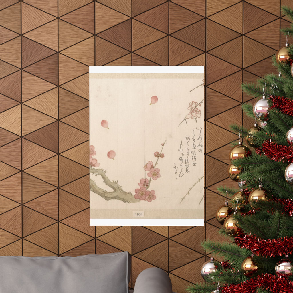 Botanical — Plum Blossom — Matte Poster