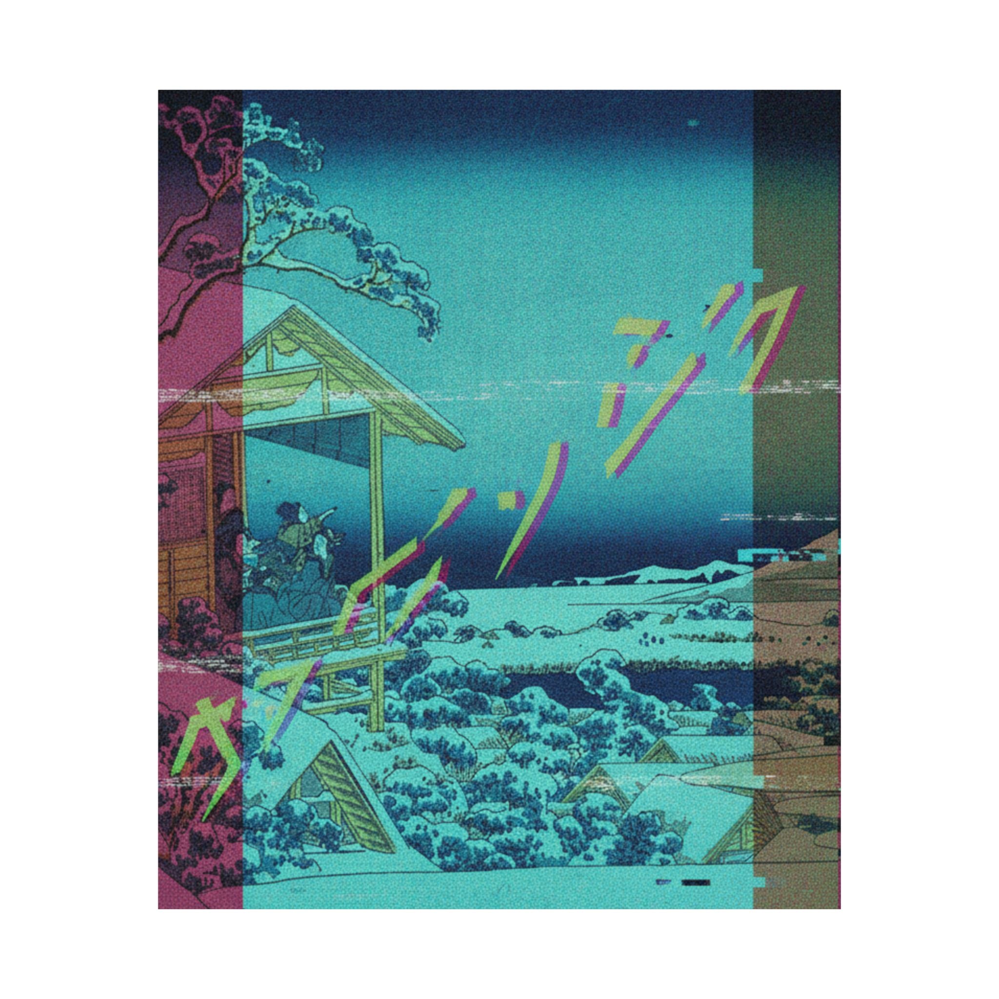 Glitch Culture — Morning After The Snow At Koishikawa In Edo (Koishikawa Yuki No Ashita),  From T — Matte Poster