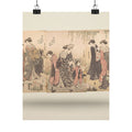 Product Marketing — Courtesans In An Iris Garden — Matte Poster