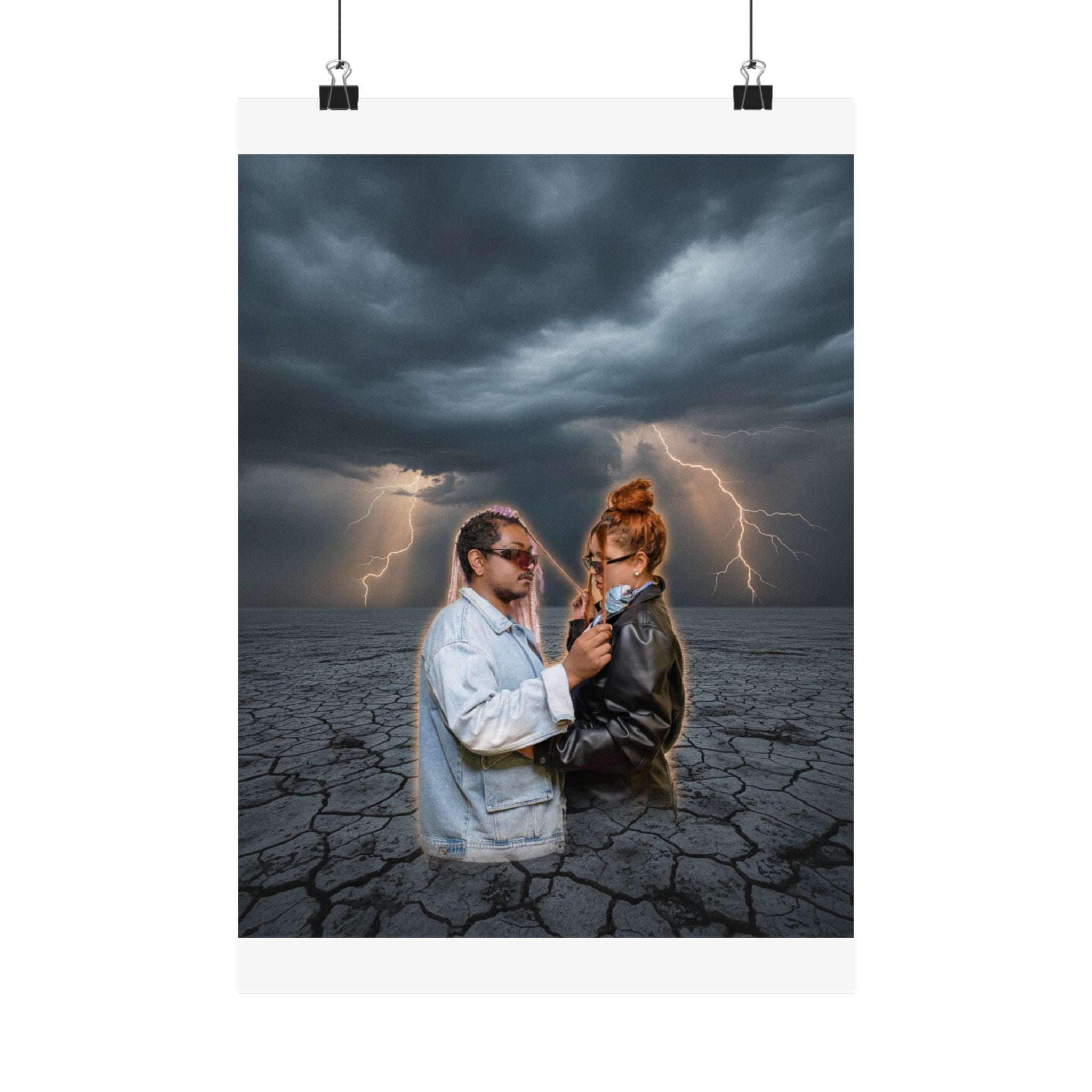 Dramatic Storm — Person — Matte Poster
