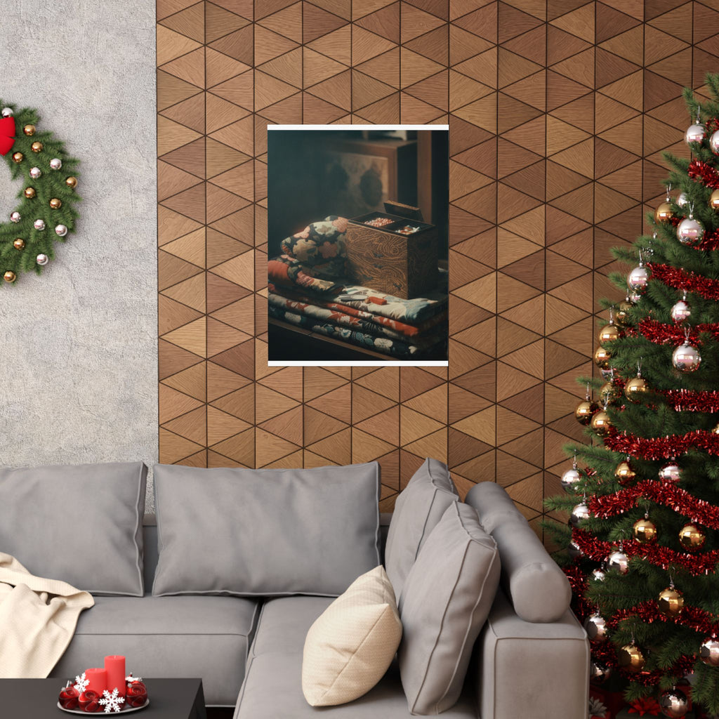 Cinematic — Lady'S Work-Box And Bed Clothing — Matte Poster