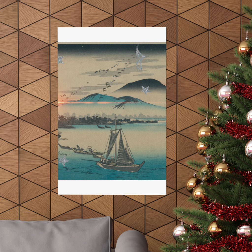 Cinematic — Geese Flying Down To Katada — Matte Poster