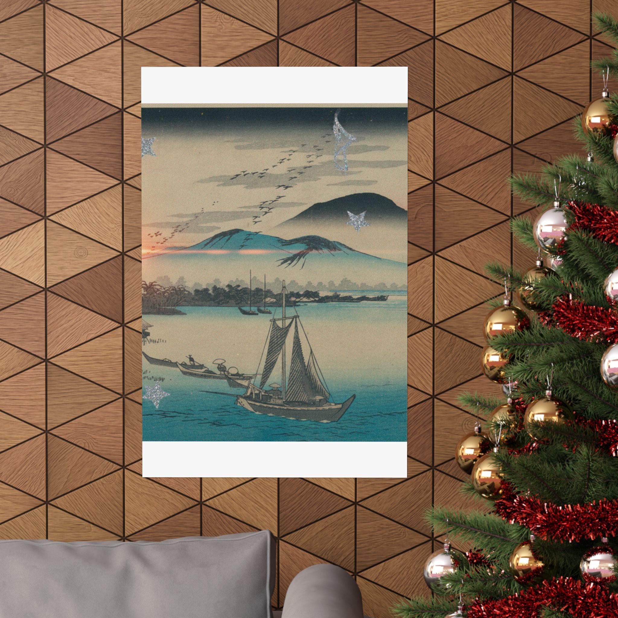 Cinematic — Geese Flying Down To Katada — Matte Poster