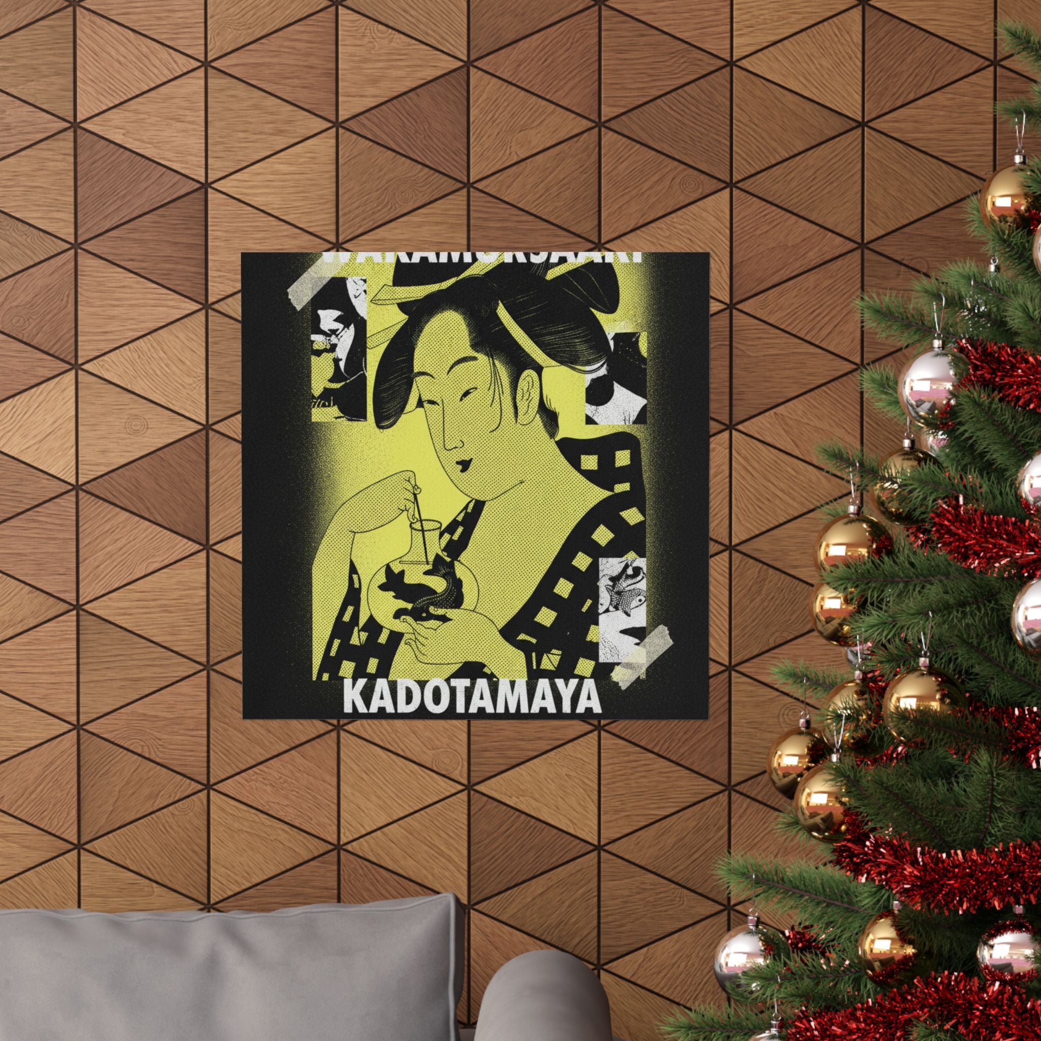 Streetwear Collage — Wakamurasaki Of The Kadotamaya — Matte Poster