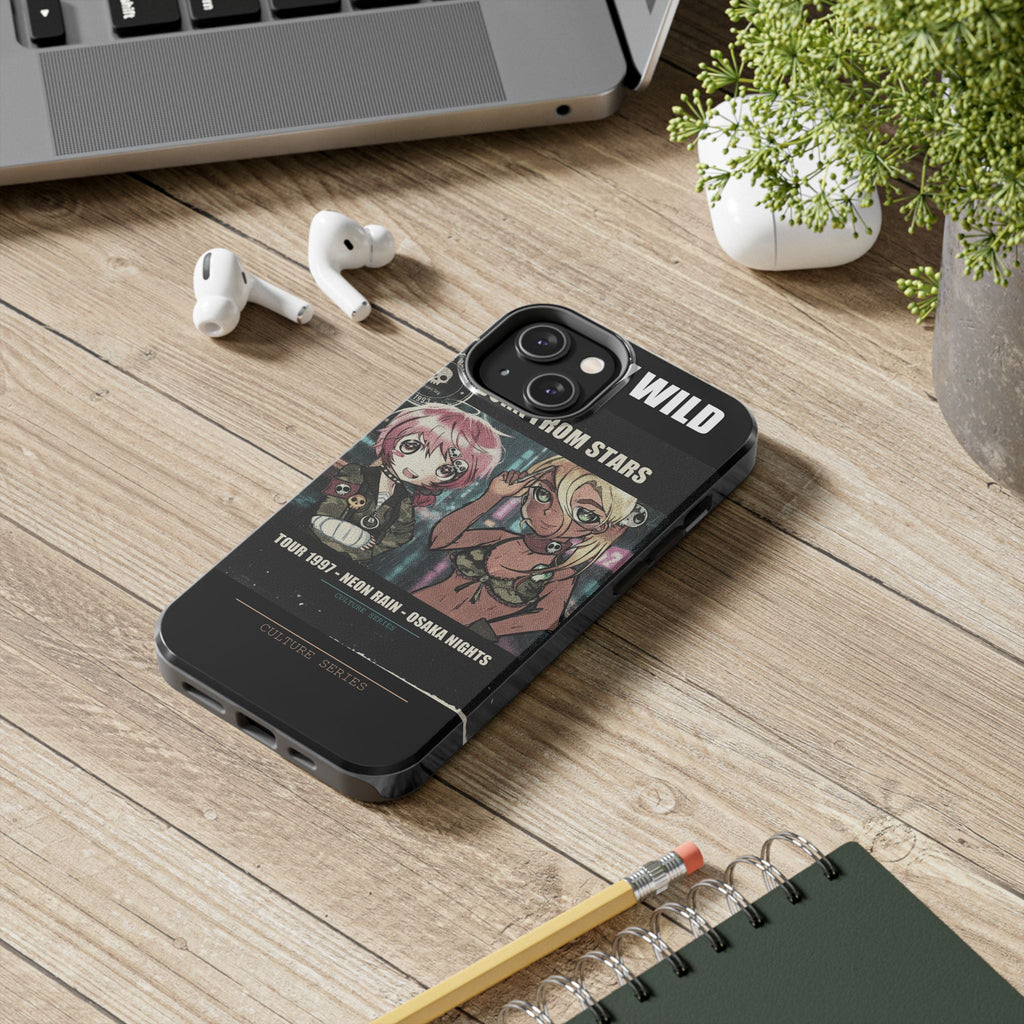 Neon Rain Osaka Nights Anime Tour Poster Phone Case