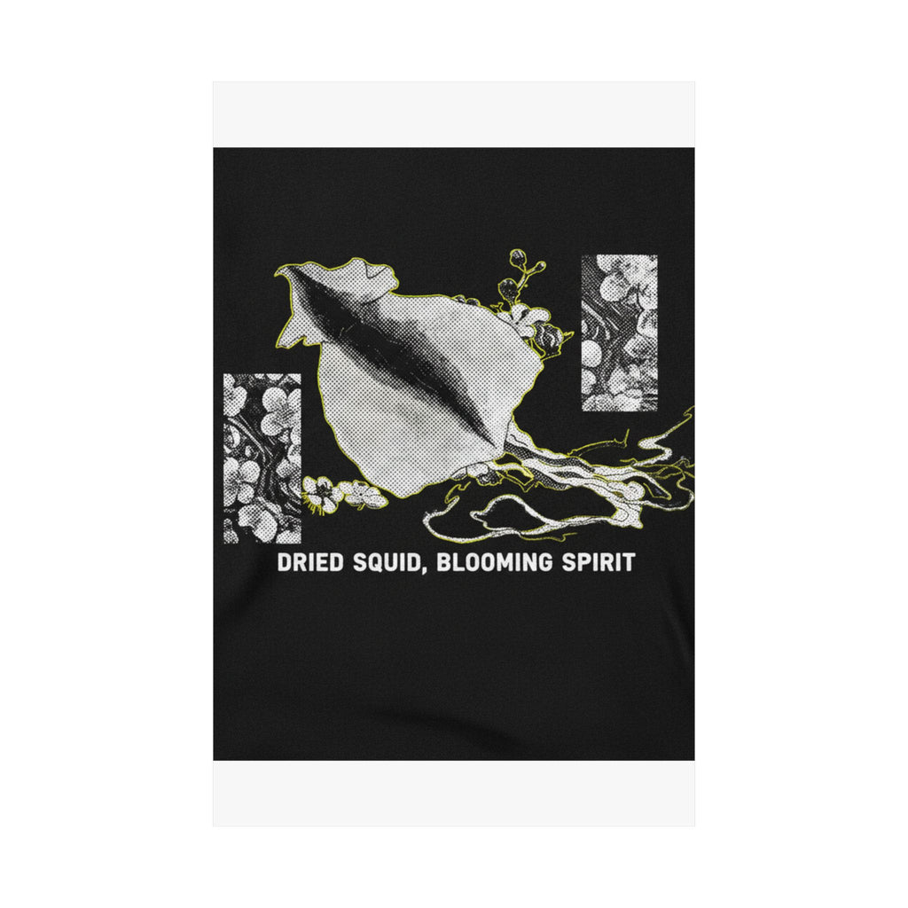 Streetwear Collage — Dried Cuttle-Fish And Plum Blossoms — Matte Poster
