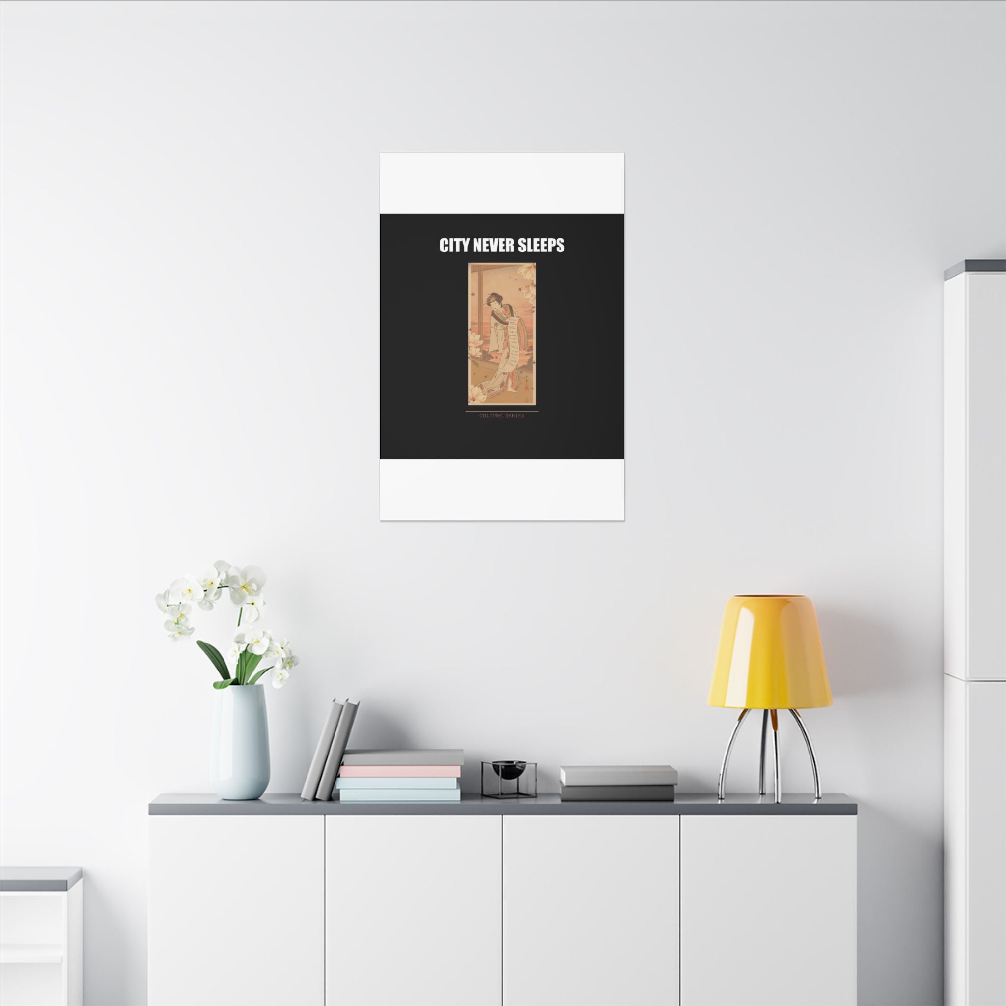 STREET CERTIFIED | The Second Yamashito Kinsaku As A Courtesan Standing In A Room — Matte Canvas