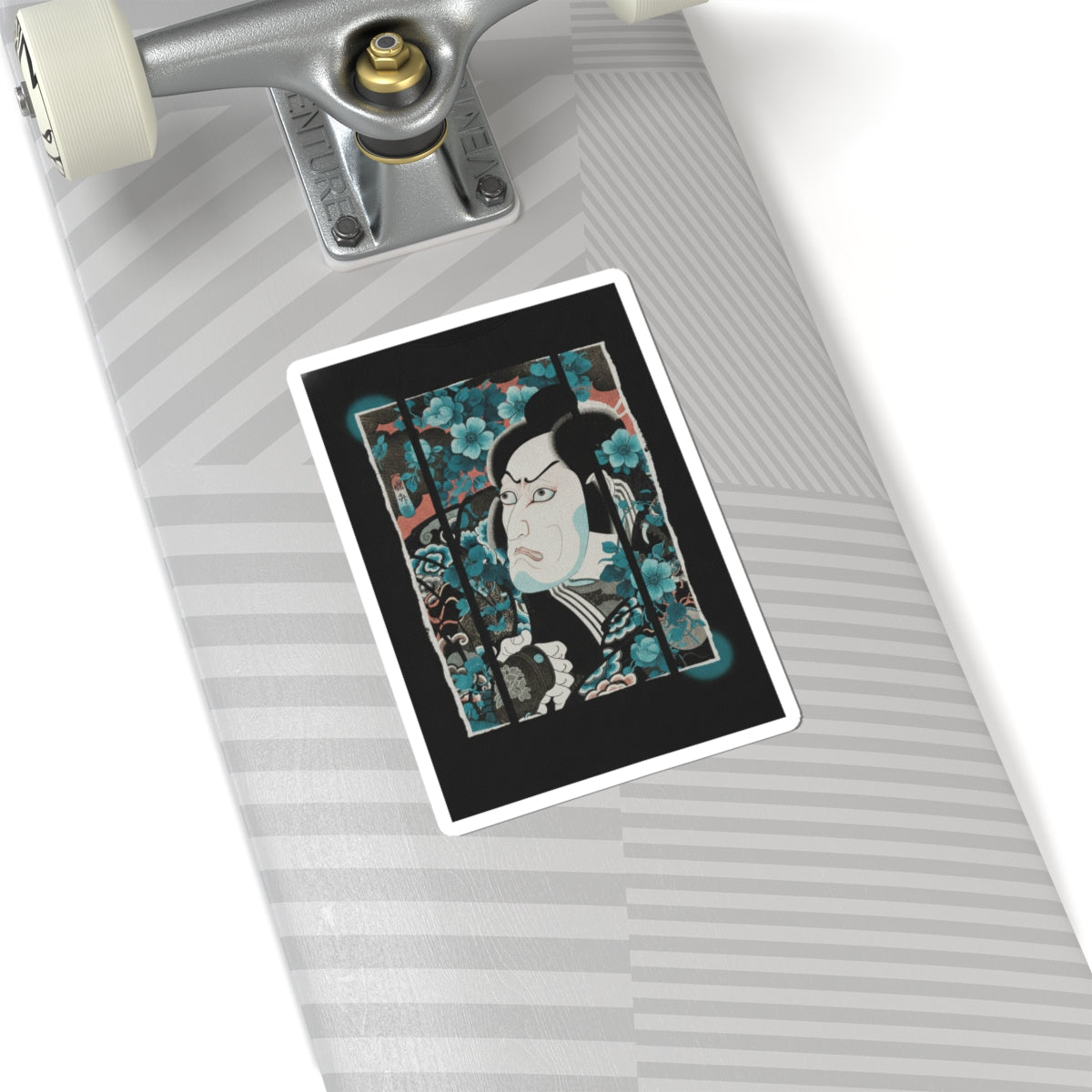 Streetwear Collage — Kabuki Actor Ichikawa Ebizō V As Kumagai Jirō Naozane — Kiss-Cut Sticker