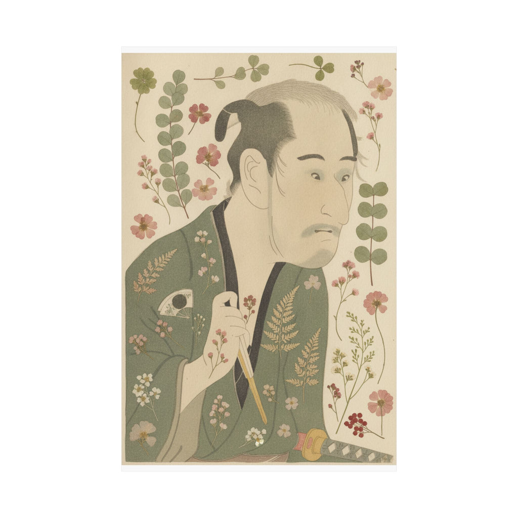 Botanical — The Actor Onoye Matsusuke As A Ronin — Matte Poster