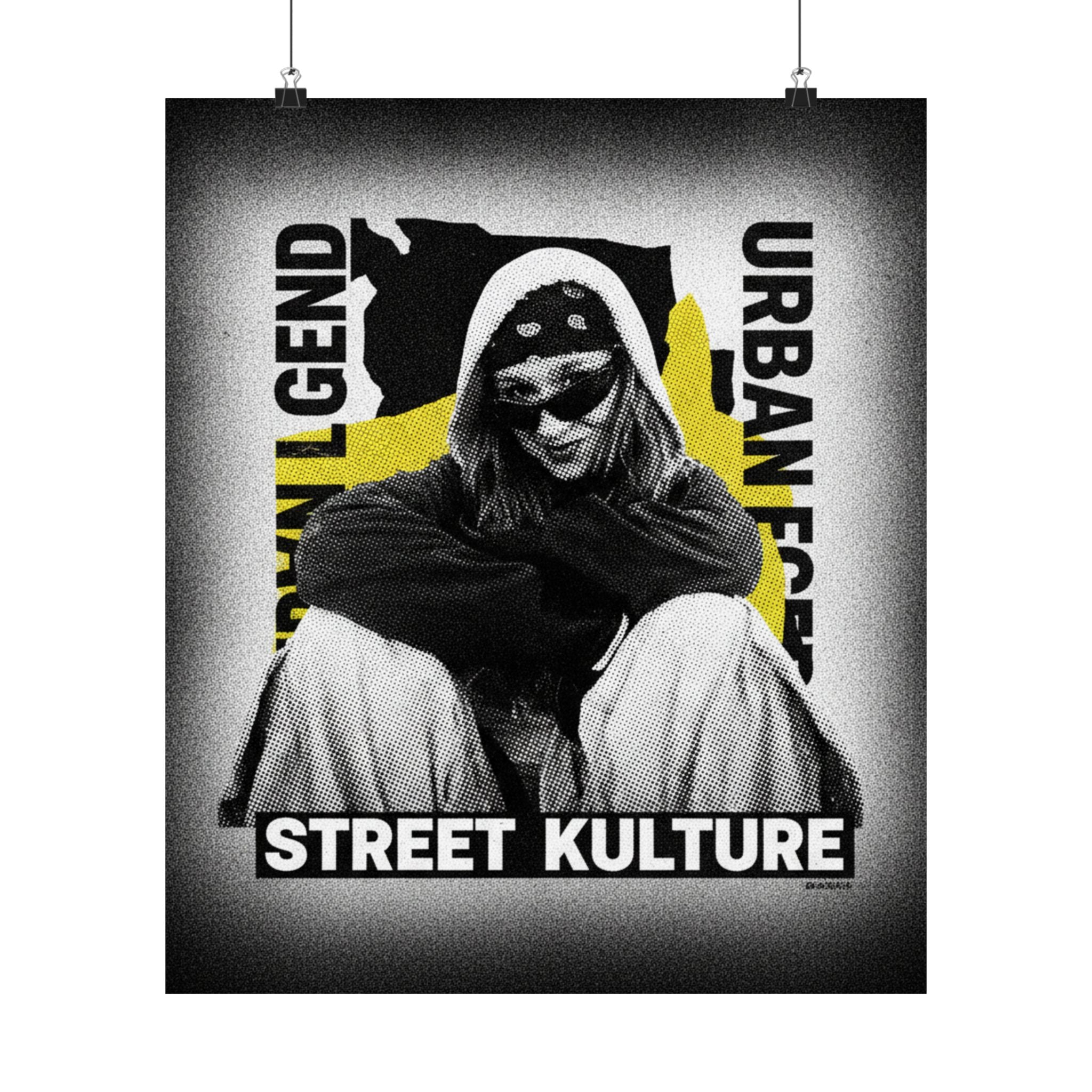 Streetwear Collage — Person — Matte Poster