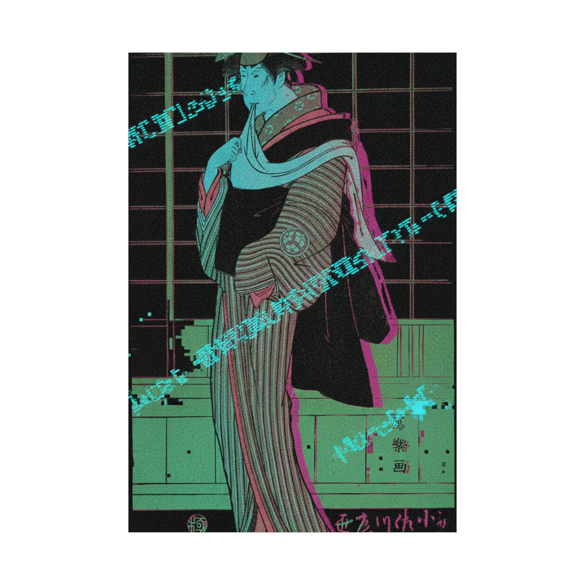 Glitch Culture — Osagawa Tsuneyo Ii As The Hairdresser O-Roku — Matte Poster