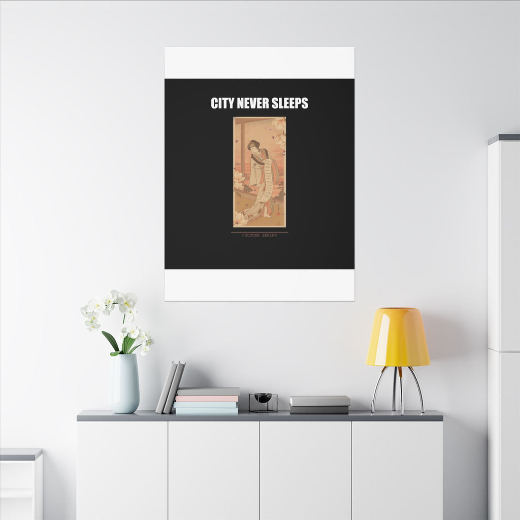 STREET CERTIFIED | The Second Yamashito Kinsaku As A Courtesan Standing In A Room — Matte Canvas