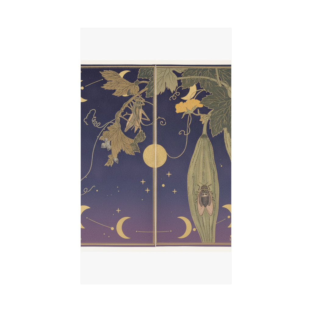 Celestial — Grasshopper (Kirigirisu); Cicada (Semi), From The Picture Book Of Crawling Creat — Matte Poster