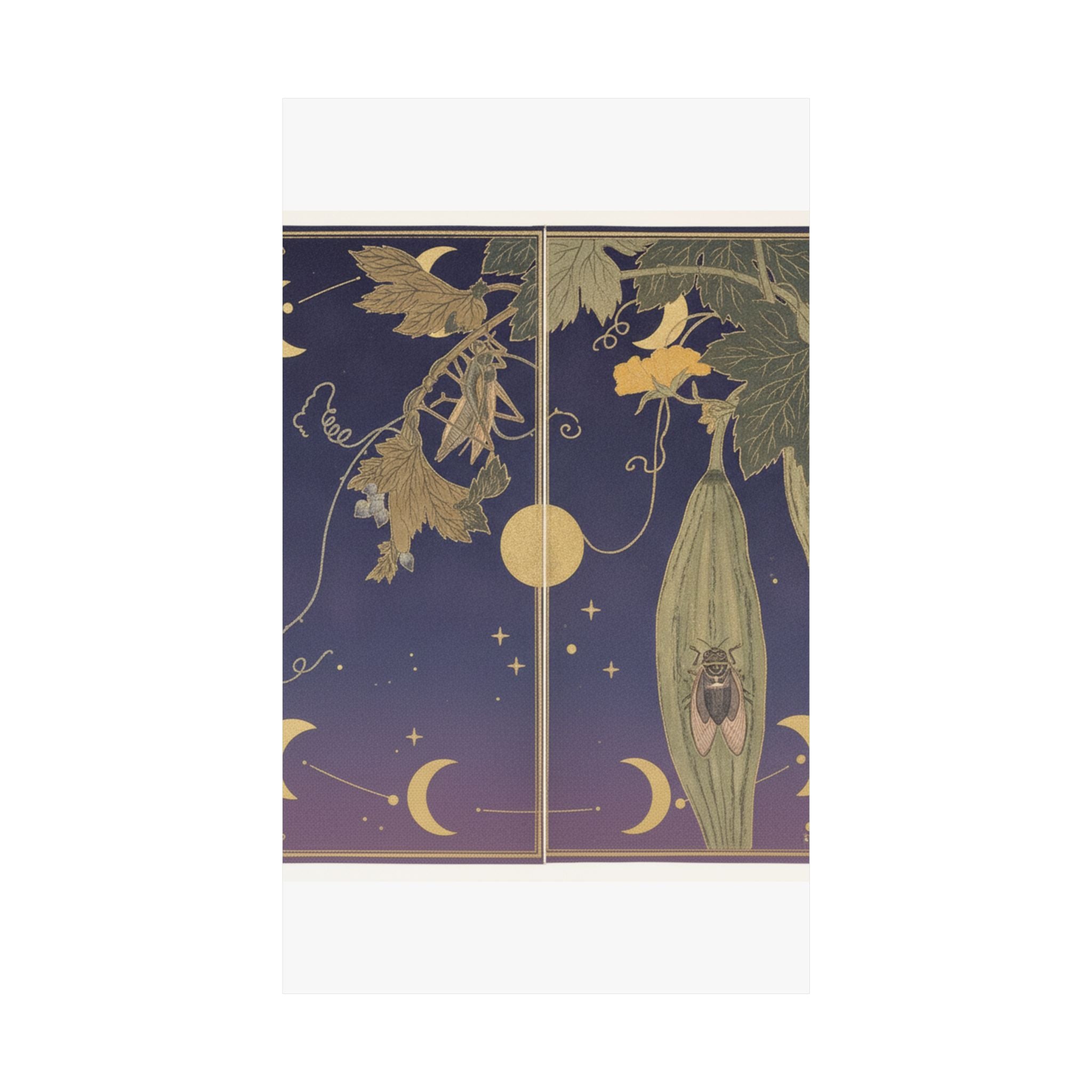 Celestial — Grasshopper (Kirigirisu); Cicada (Semi), From The Picture Book Of Crawling Creat — Matte Poster