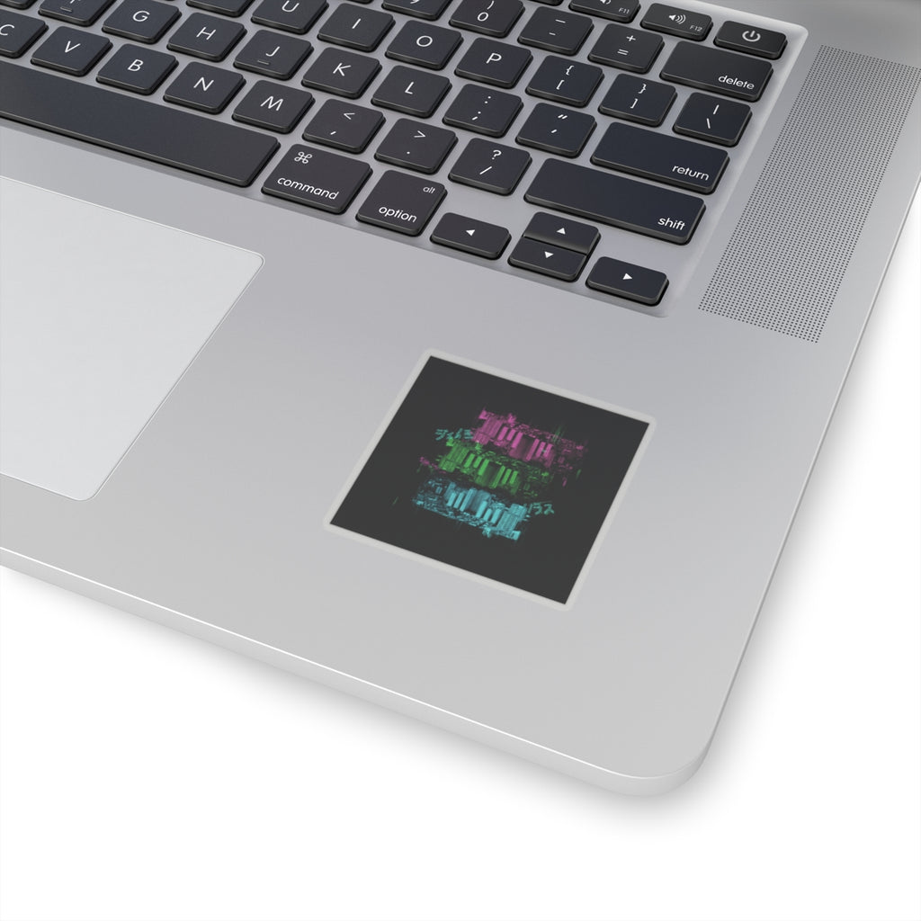 Glitch Culture — Cityscape — Kiss-Cut Sticker