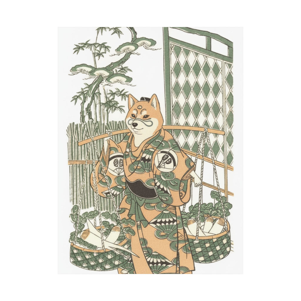 Ecommerce Main — Kabuki Actor Onoe Kikugorō I In The Belle Of Asakusa Temple (Keisei Asakusa No K — Matte Poster