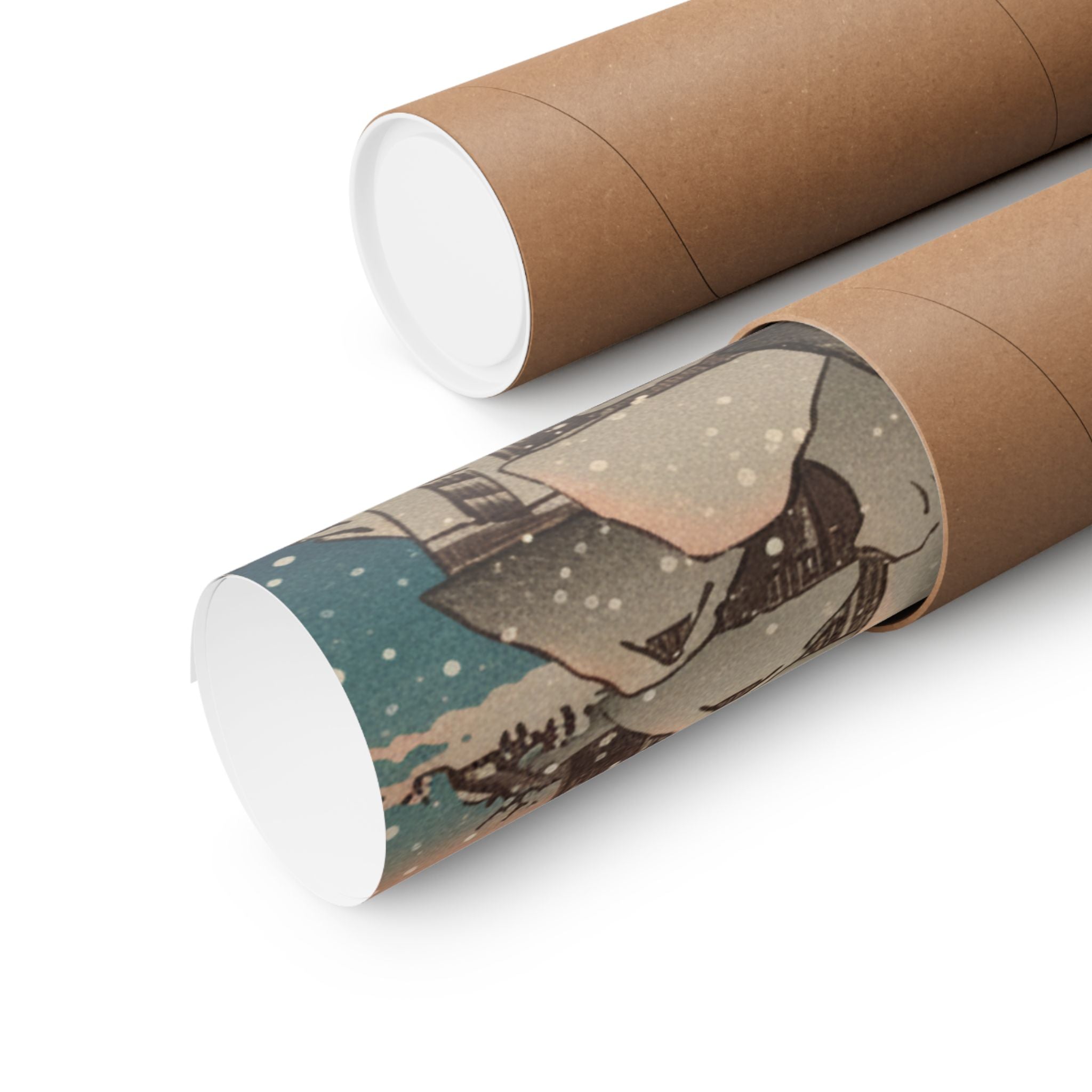 Southern Sunset — Nichiren In Snow At Tsukahara, Sodo Province — Matte Poster