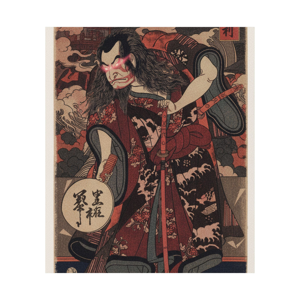 Japanese Street — The First Nakamura Nakazo As A Samurai — Matte Poster