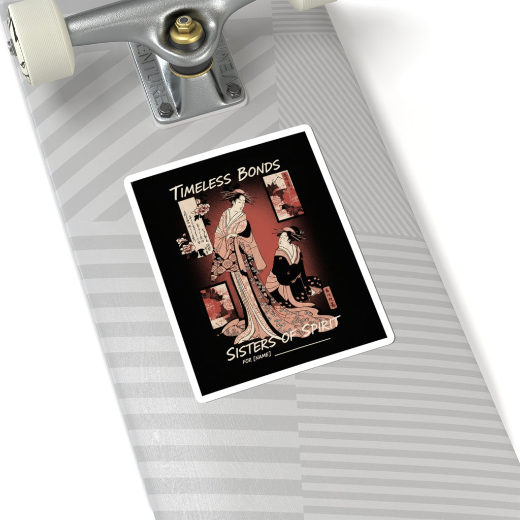 Streetwear Collage — Courtesan And Her Maid — Kiss-Cut Sticker