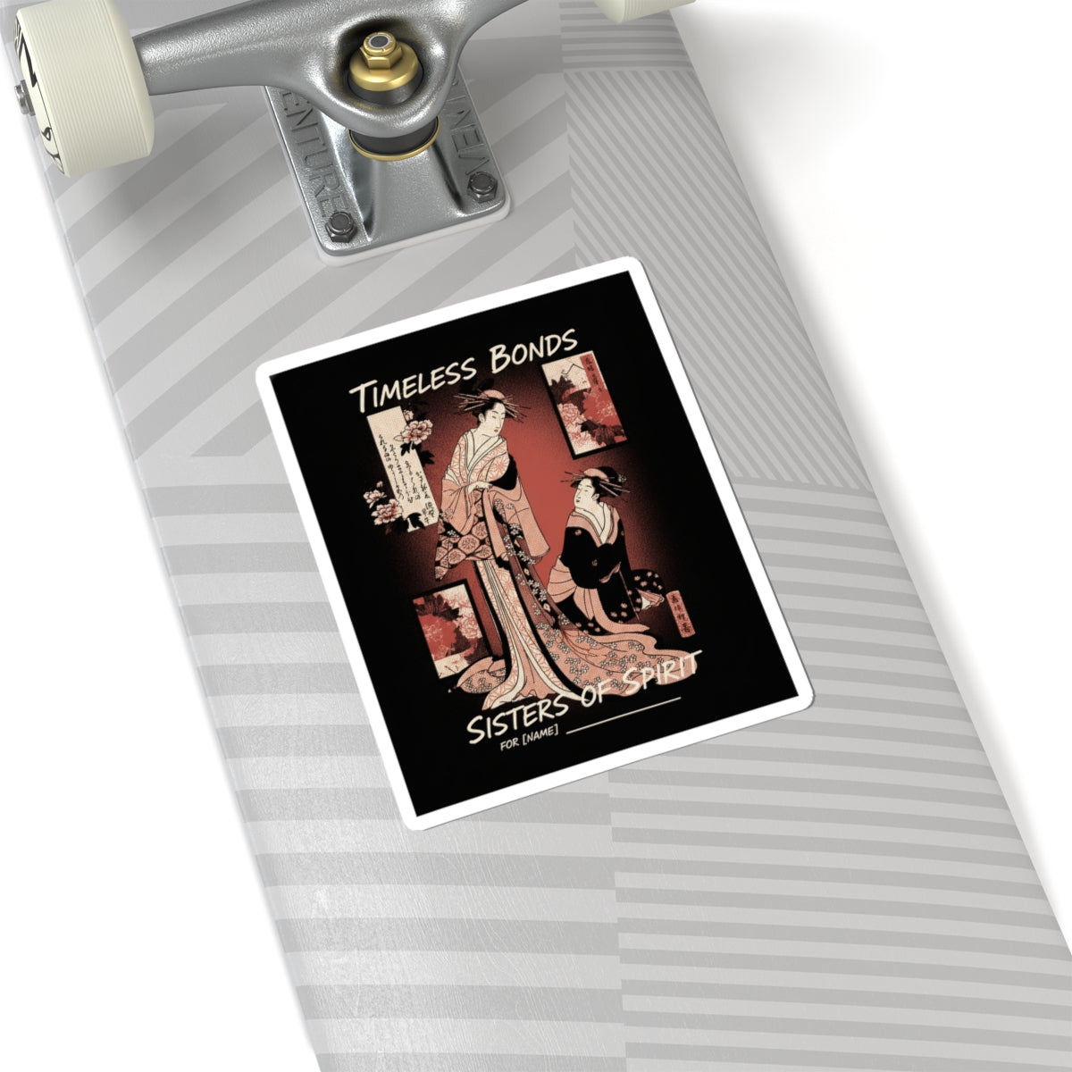 Streetwear Collage — Courtesan And Her Maid — Kiss-Cut Sticker