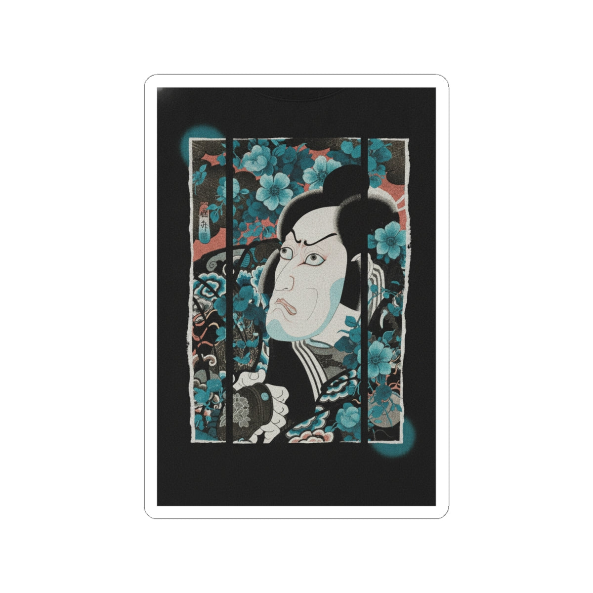 Streetwear Collage — Kabuki Actor Ichikawa Ebizō V As Kumagai Jirō Naozane — Kiss-Cut Sticker