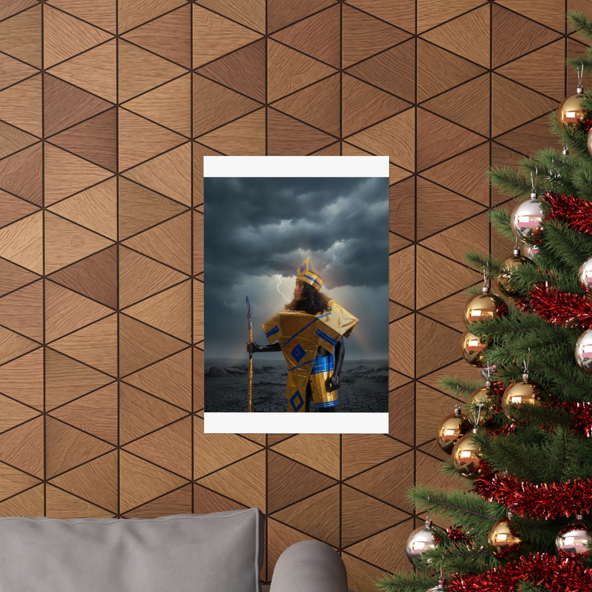 Dramatic Storm — Person — Matte Poster
