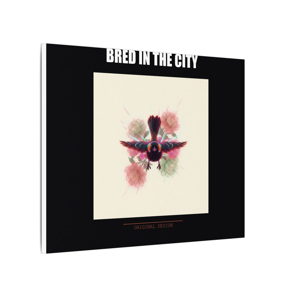 BRED IN THE CITY Flying Bird & Roses Matte Canvas