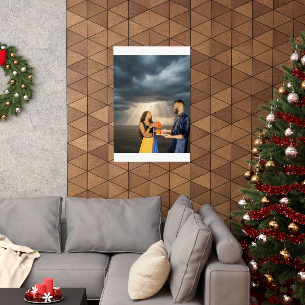 Dramatic Storm — Person — Matte Poster