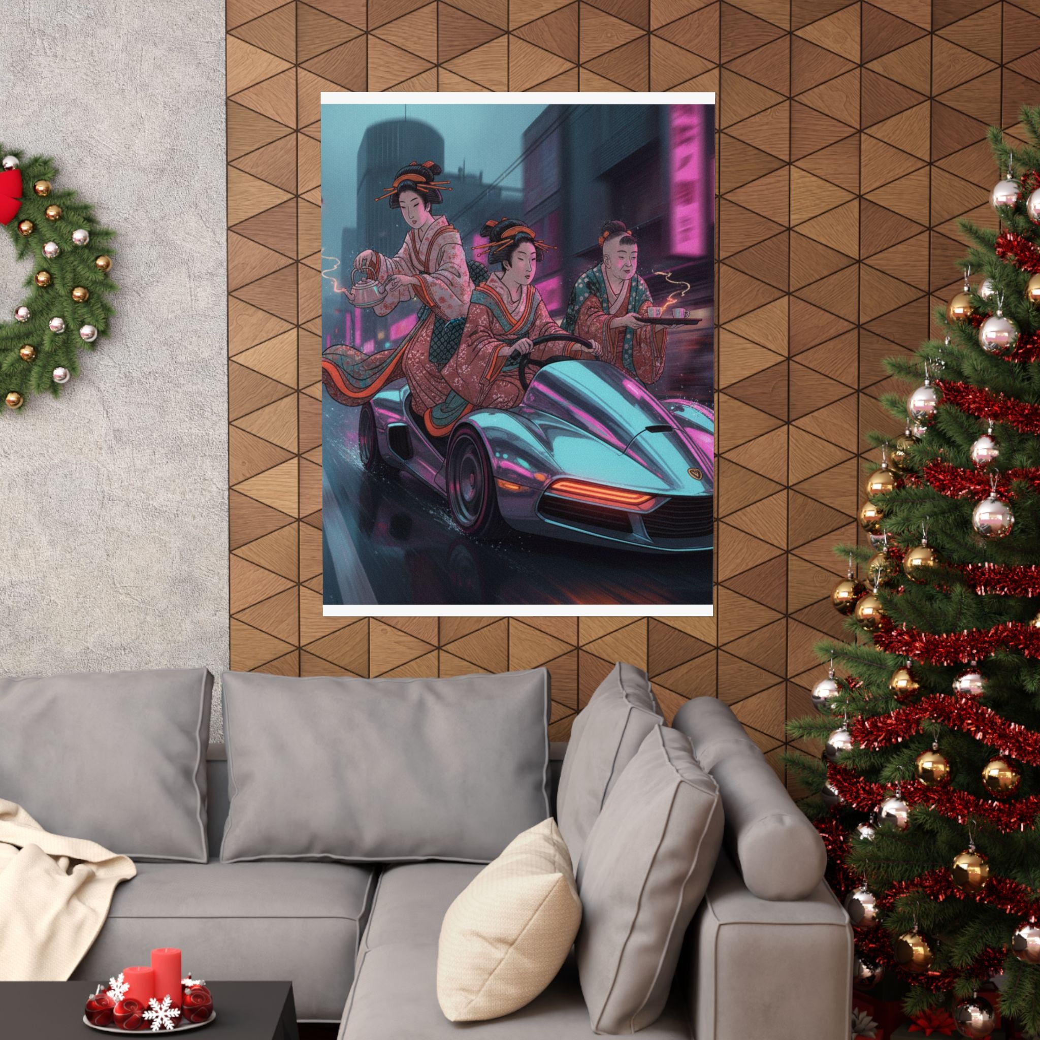 Fast Furious — Two Young Ladies Having Tea Attended By Elderly Servant — Matte Poster