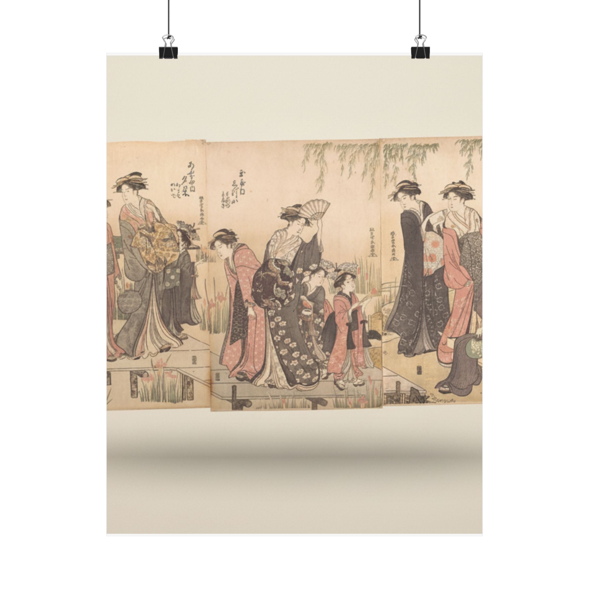 Product Marketing — Courtesans In An Iris Garden — Matte Poster
