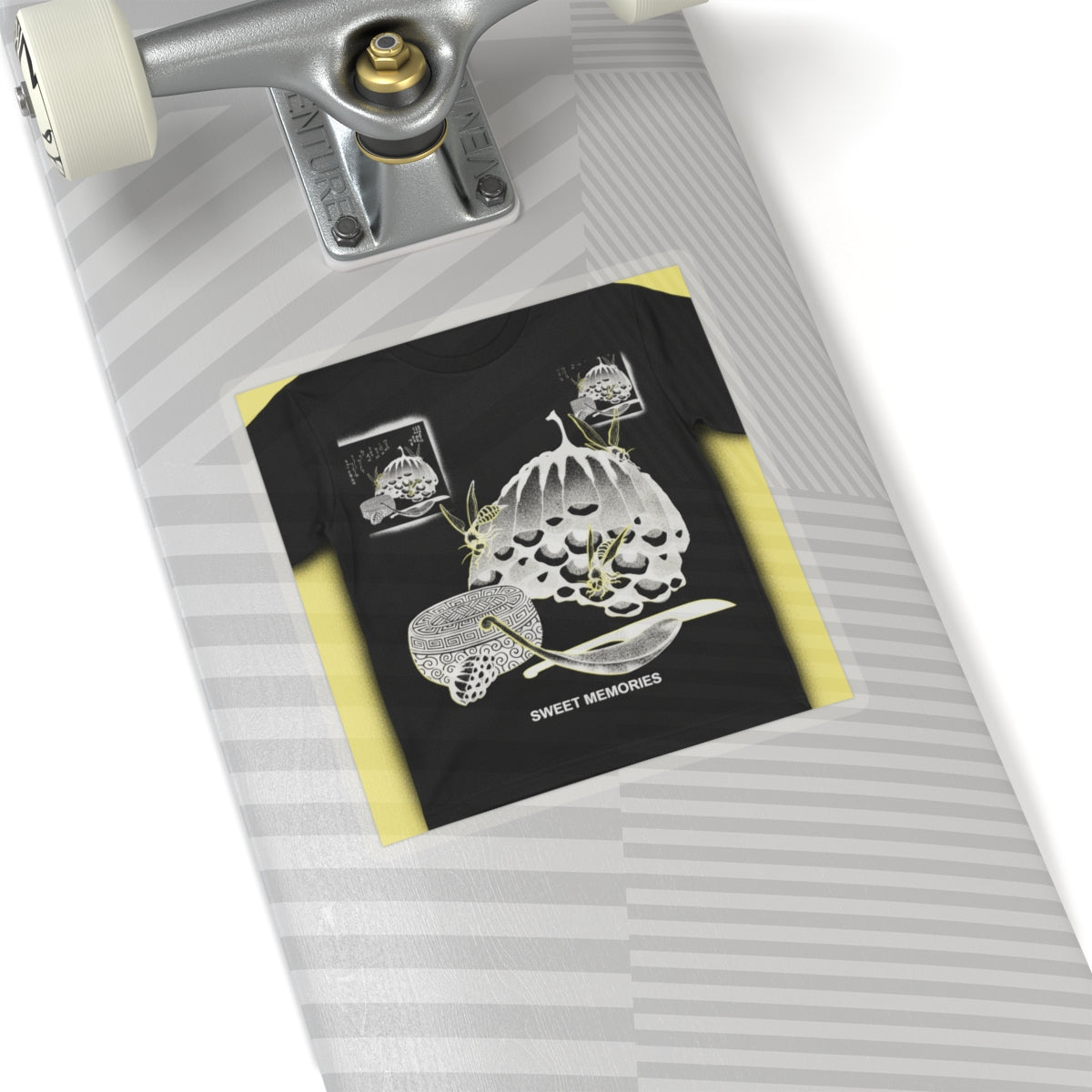Streetwear Collage — Hives With Wasps, And A Box With A Spoon For Honey — Kiss-Cut Sticker