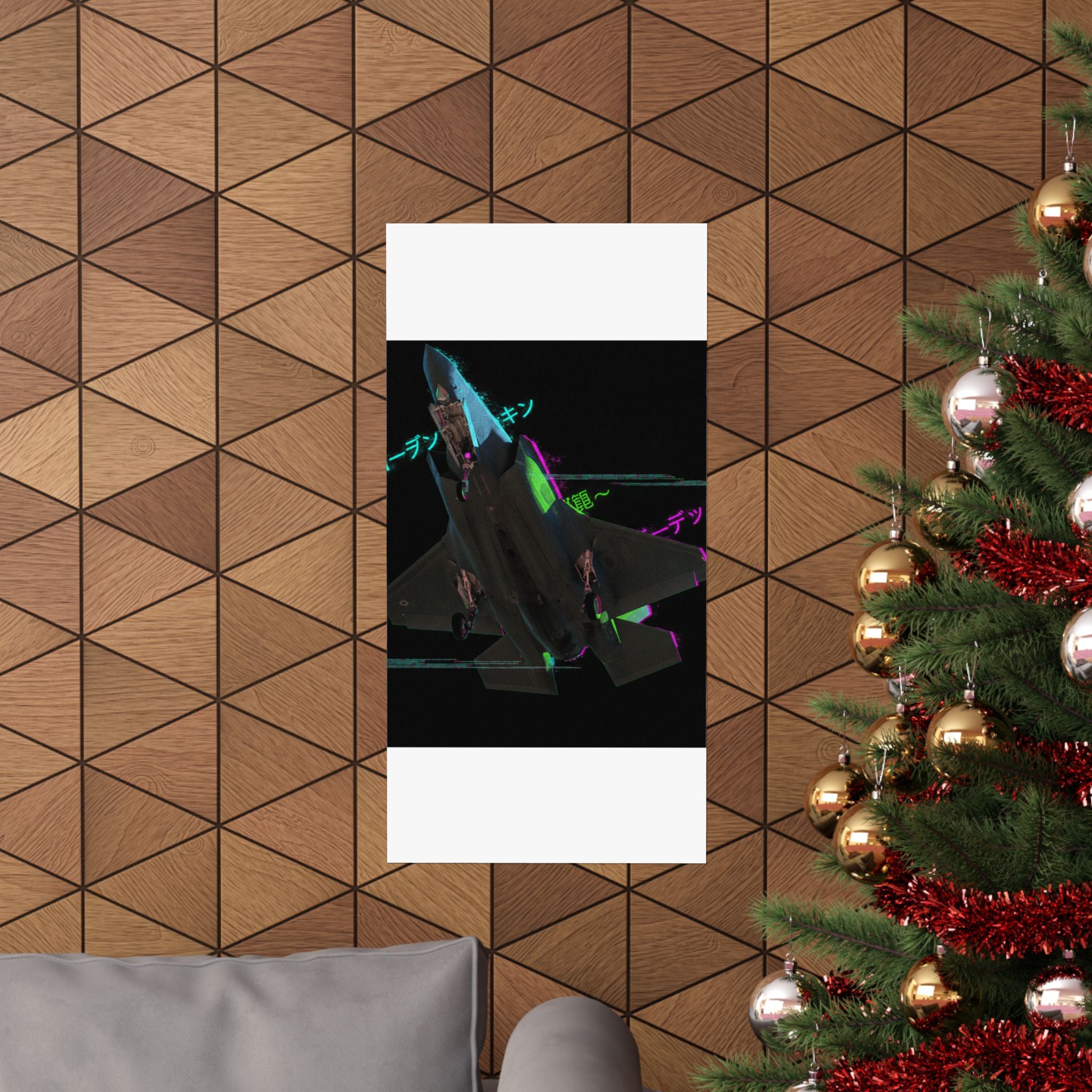 Glitch Culture — Plane — Matte Poster