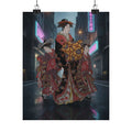 Fast Furious — An Oiran Accompanied By Two Kamuro — Matte Poster